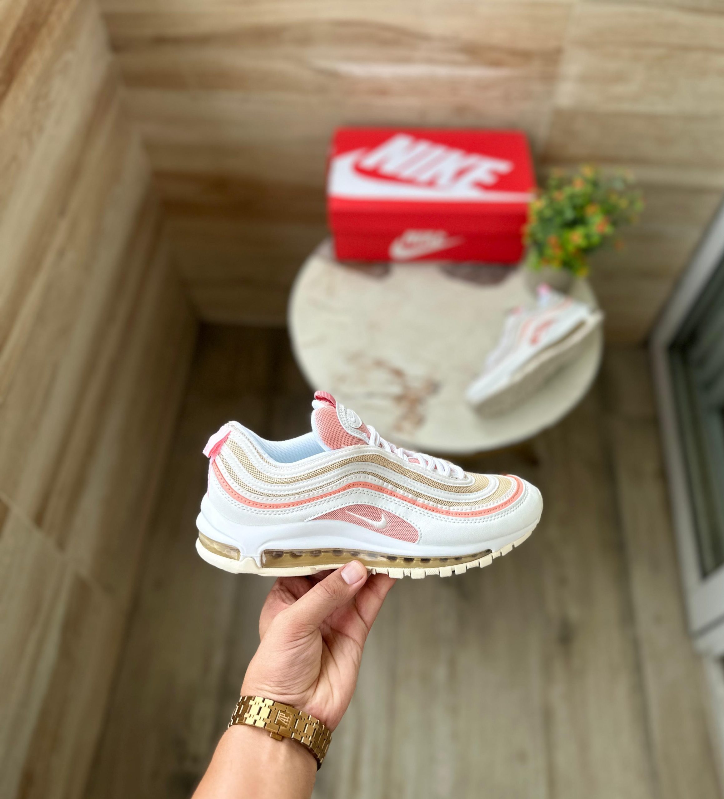 Airmax 97 Bleached Coral Shoes For Girls