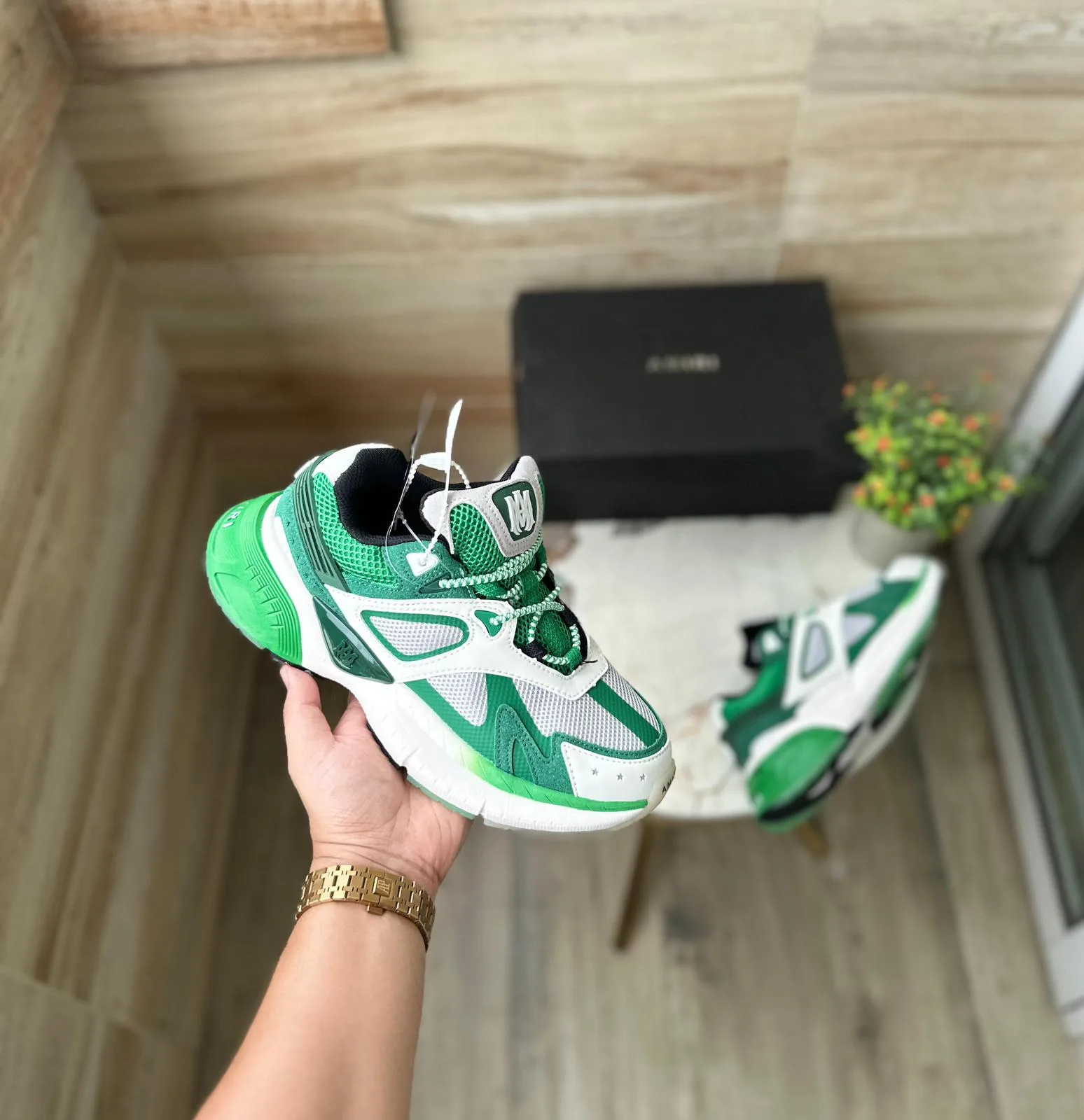 Amiri Ma Sneaker Green Color For Boys