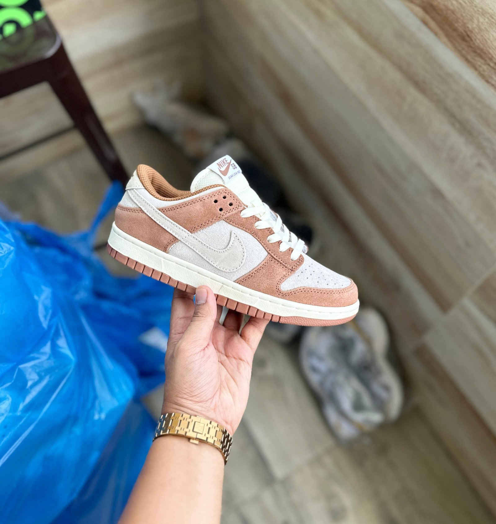 SB Dunk Low Medium Curry Shoes For Boys