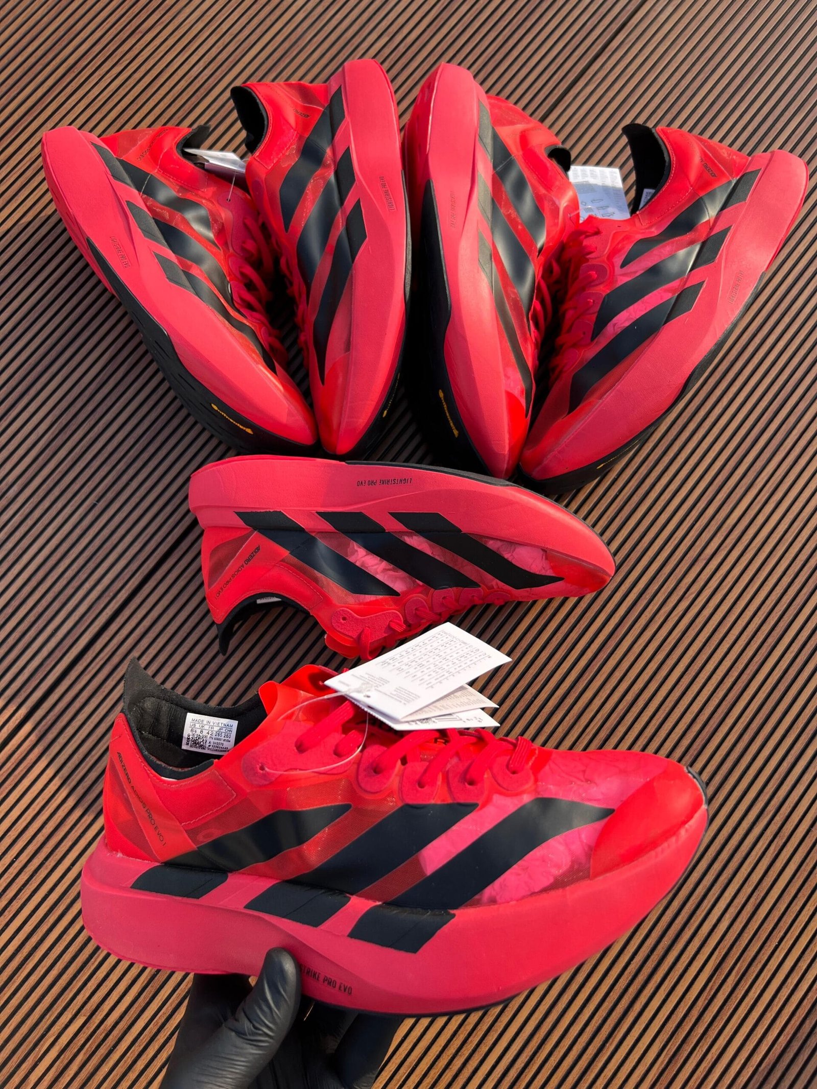 Adiox Pro 4 Red Sneakers For Boys