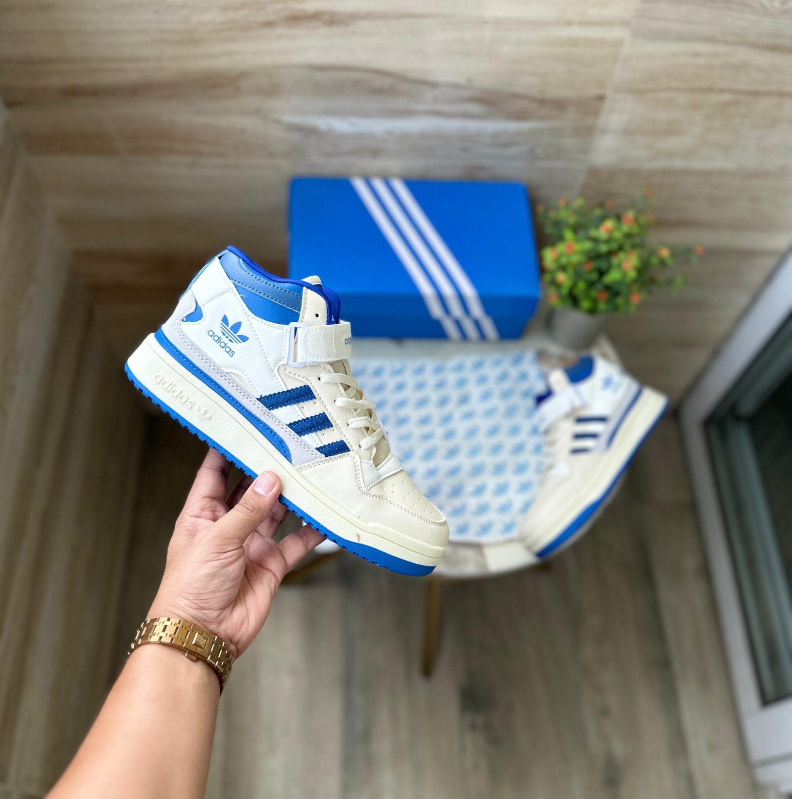 Forum 84 Mid University Blue Sneakers For Girls