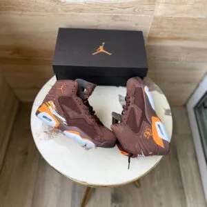 Retro 6 MVP Brown Orange Sneakers – Streetwear Shoes
