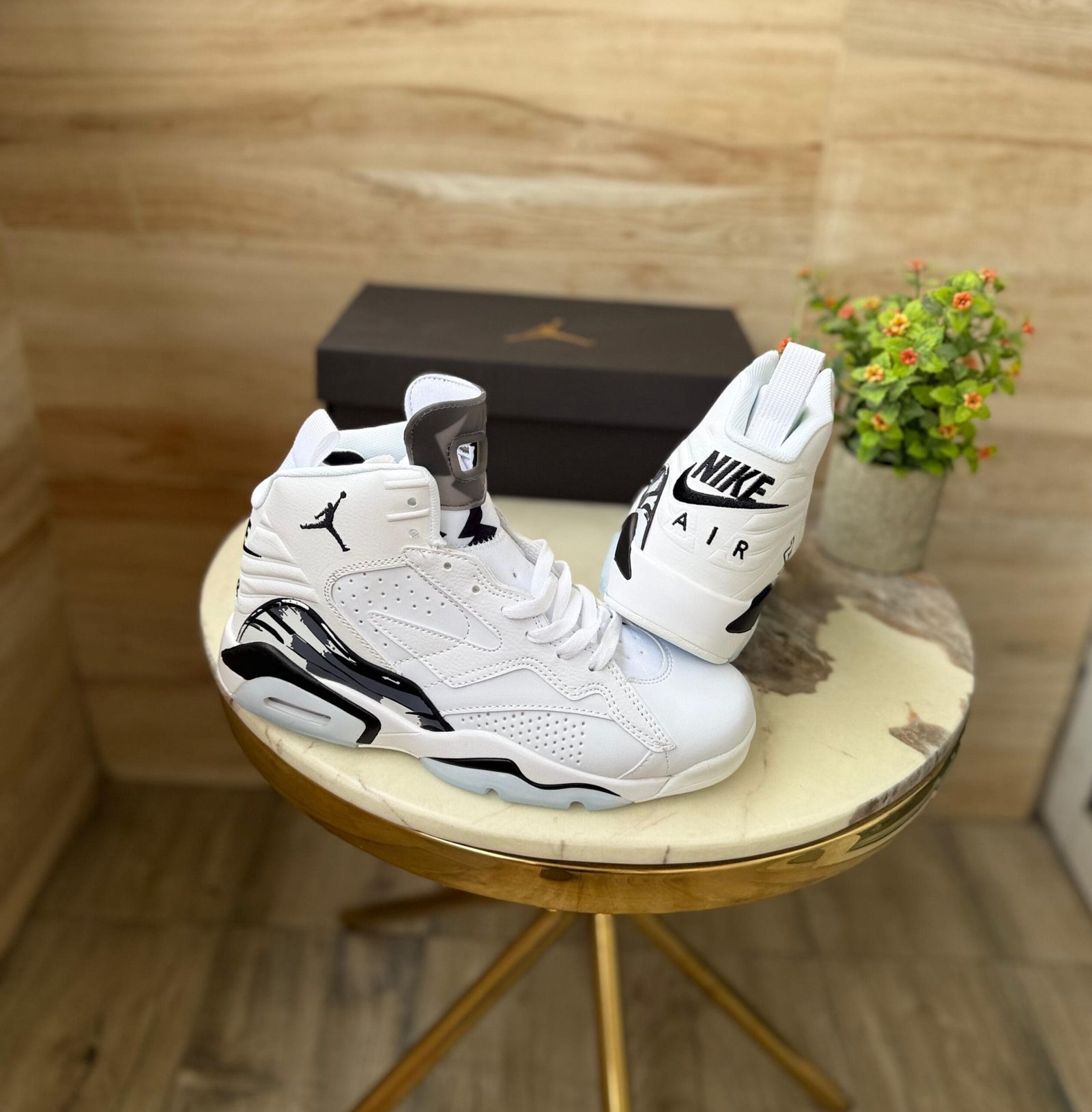 Jumpman Mvp Retro 6 White Black Sneakers