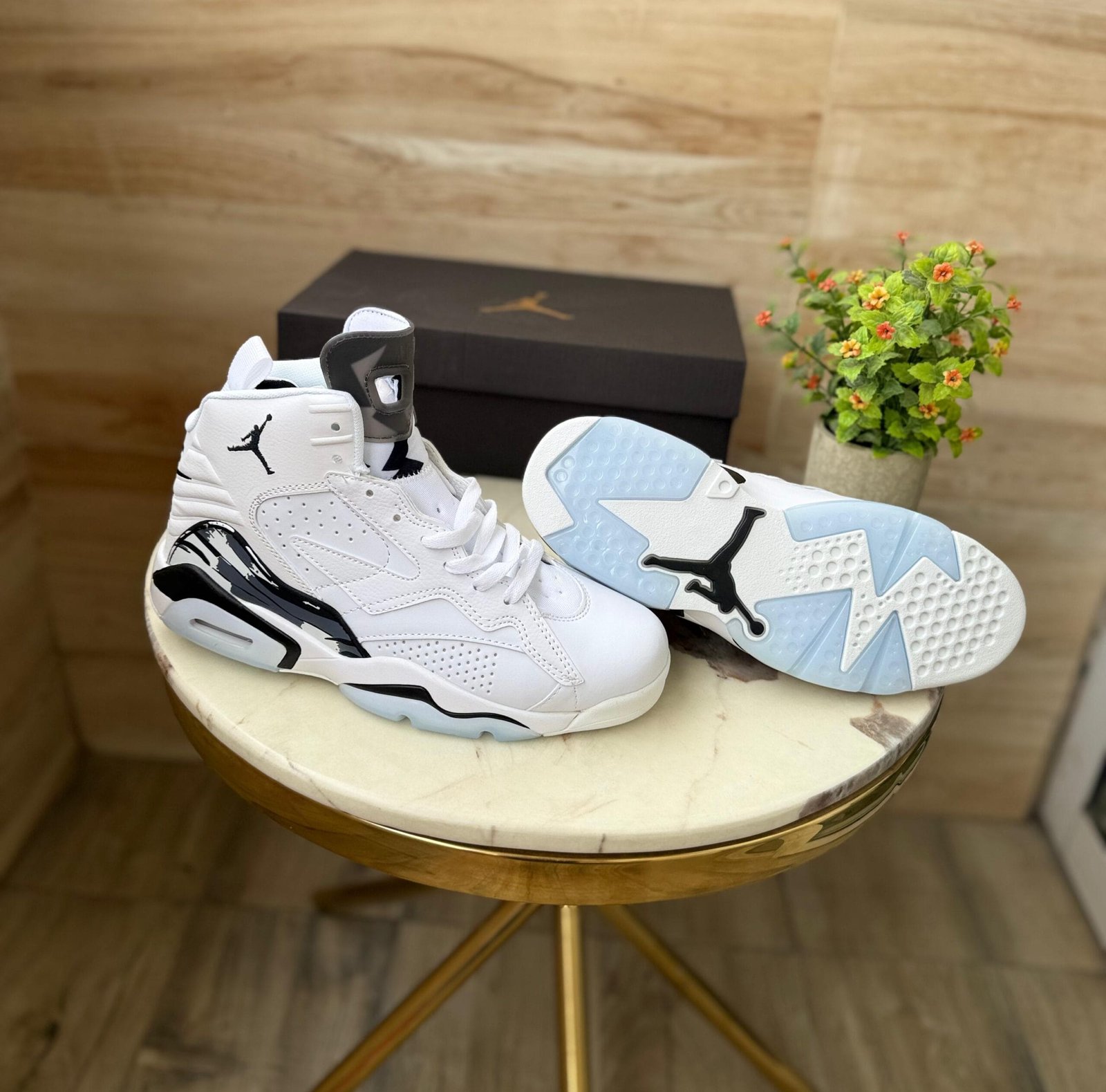 Jumpman Mvp Retro 6 White Black Sneakers