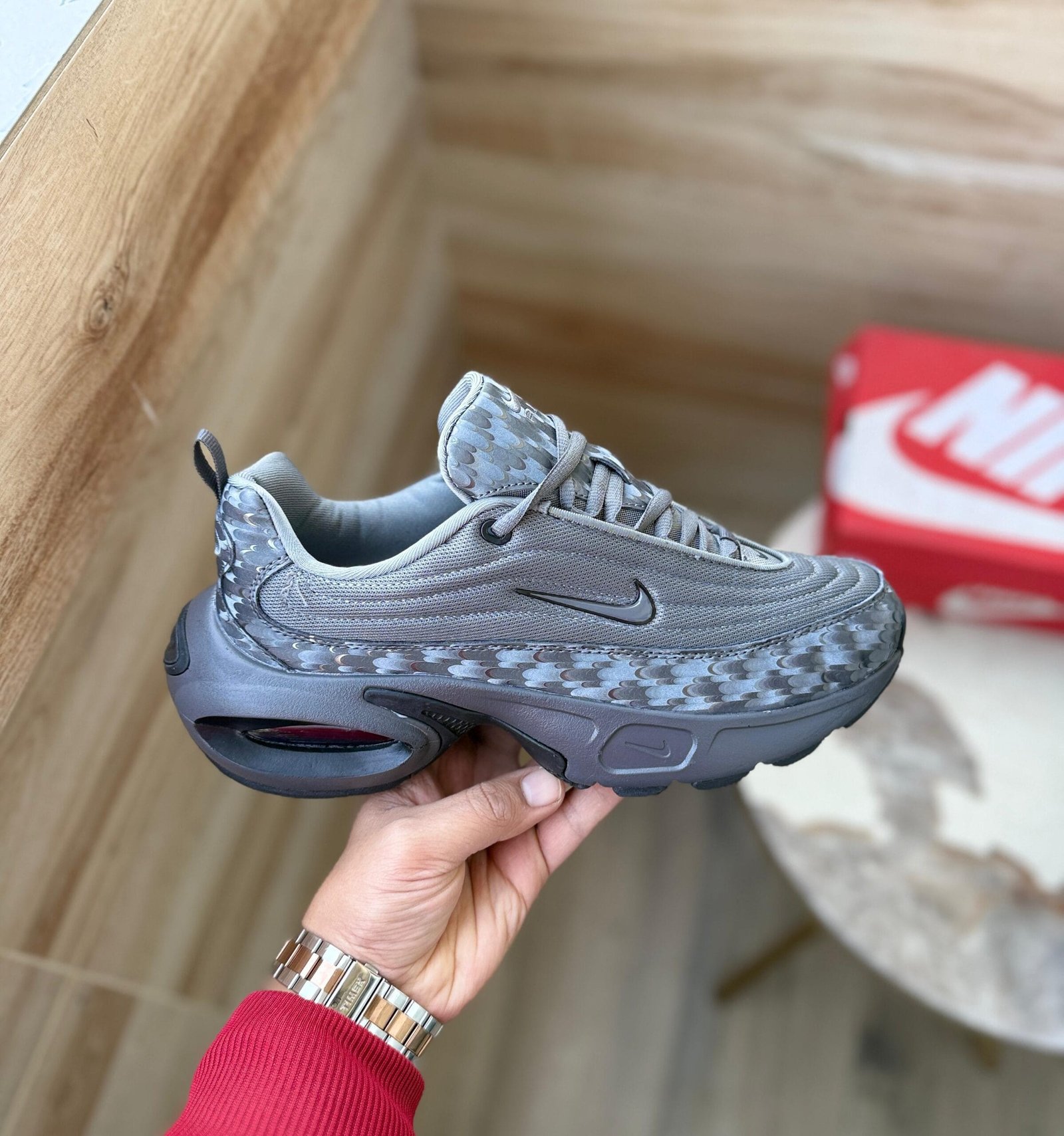 Portal Trainers Grey Sneakers For Boys