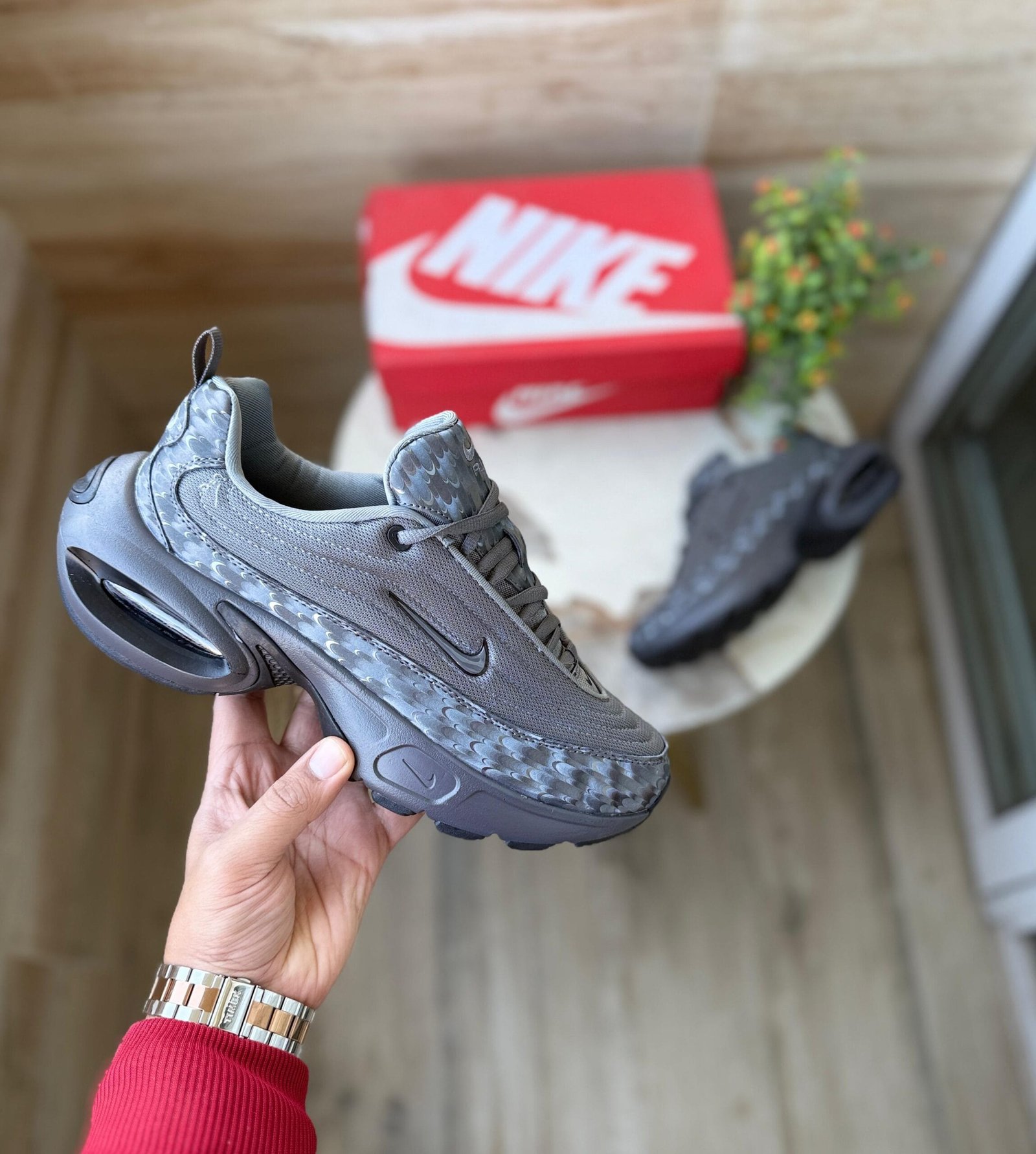 Portal Trainers Grey Sneakers For Boys