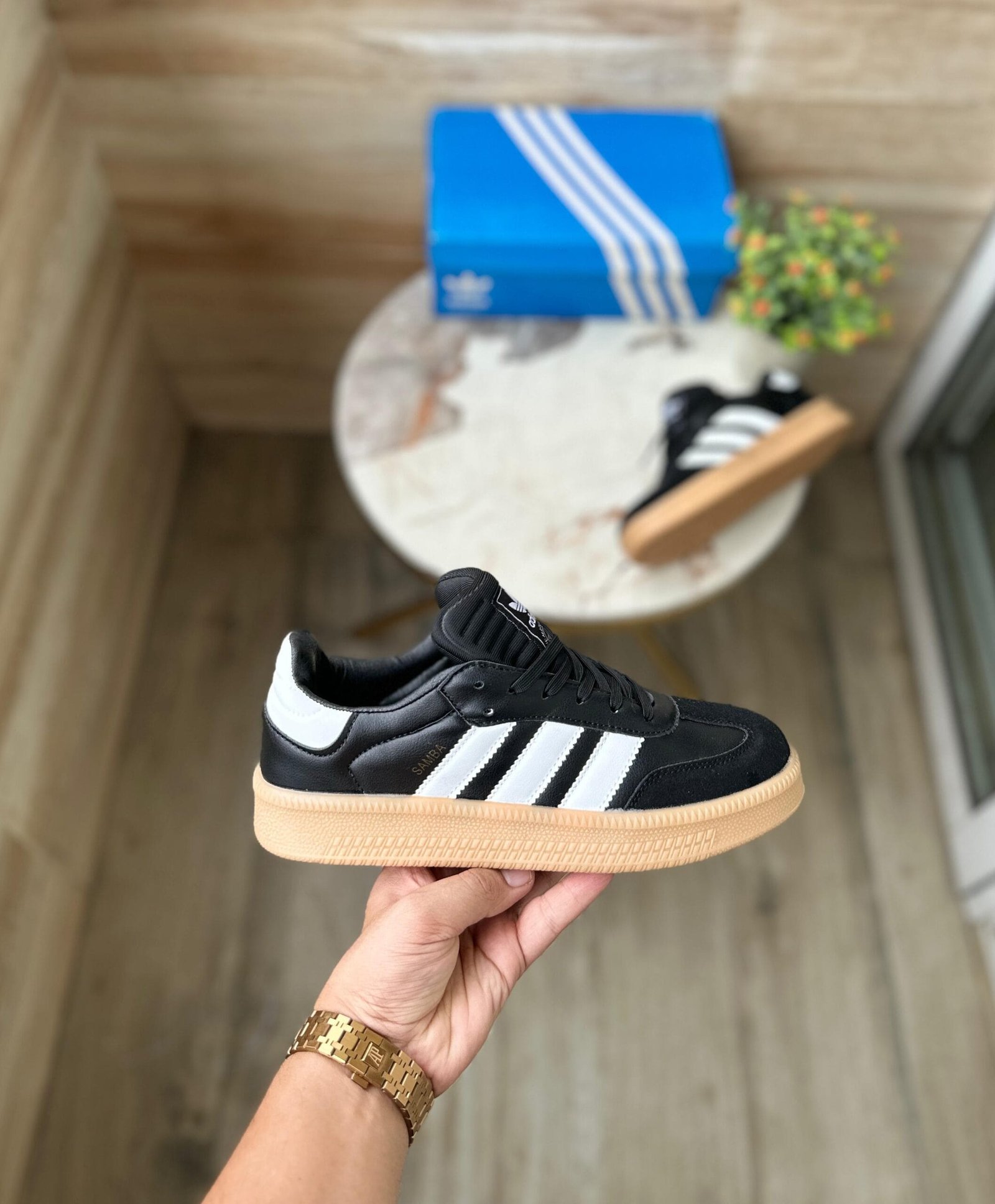 Samba Black Xlg Gum Sneakers Unisex
