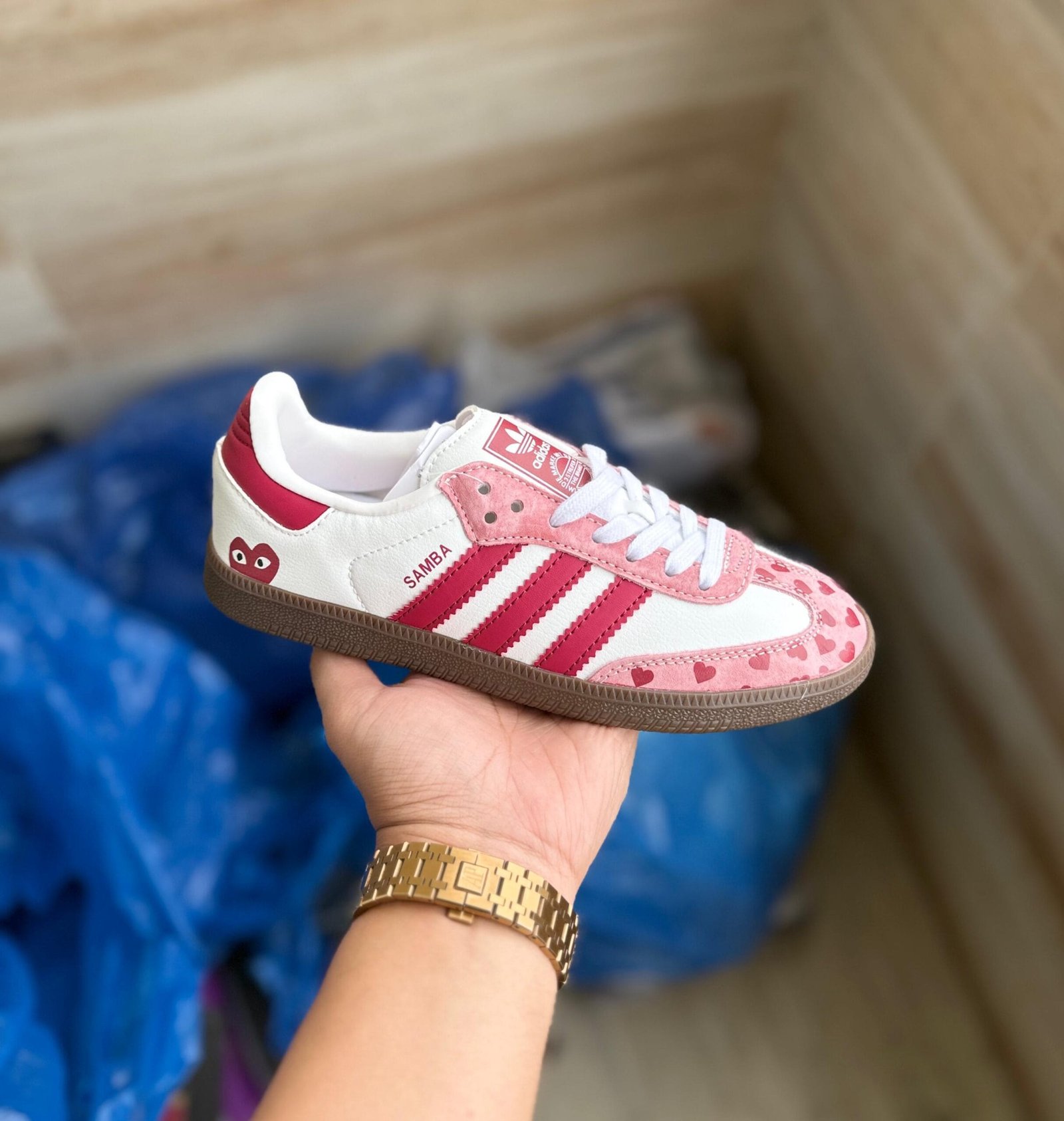 Samba Playcomme Heart Sneakers For Girls