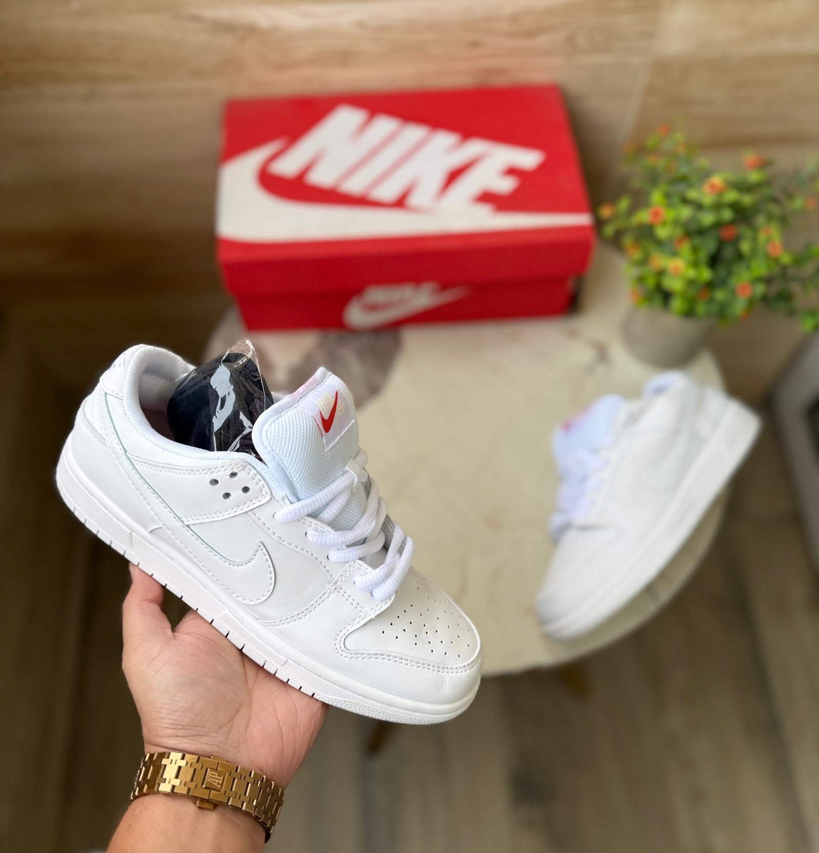 Sb Dunk Tripple White Sneakers On Sale