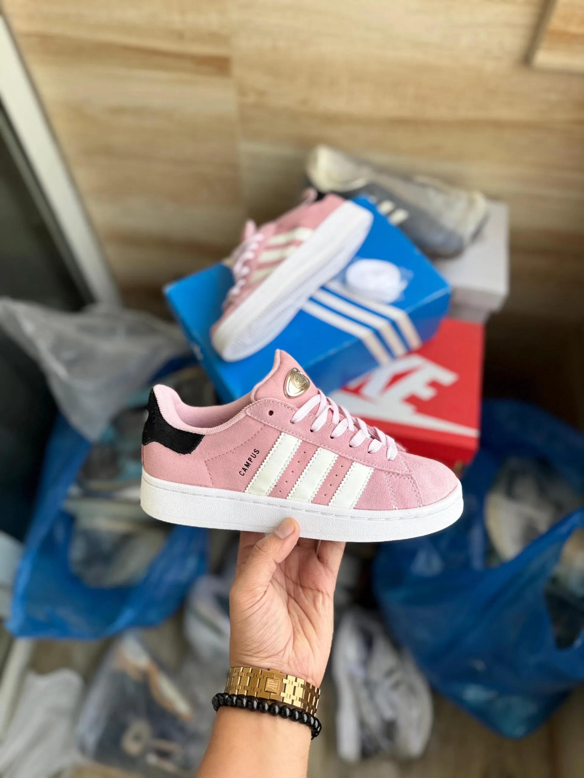 adidas gazelle silver green womens adidas Campus 00s Clear Pink – GlobalSneakers main image 0