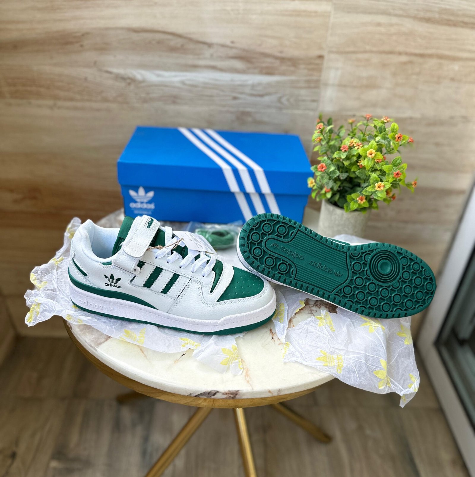 Forum 84 White Green Sneakers On Sale
