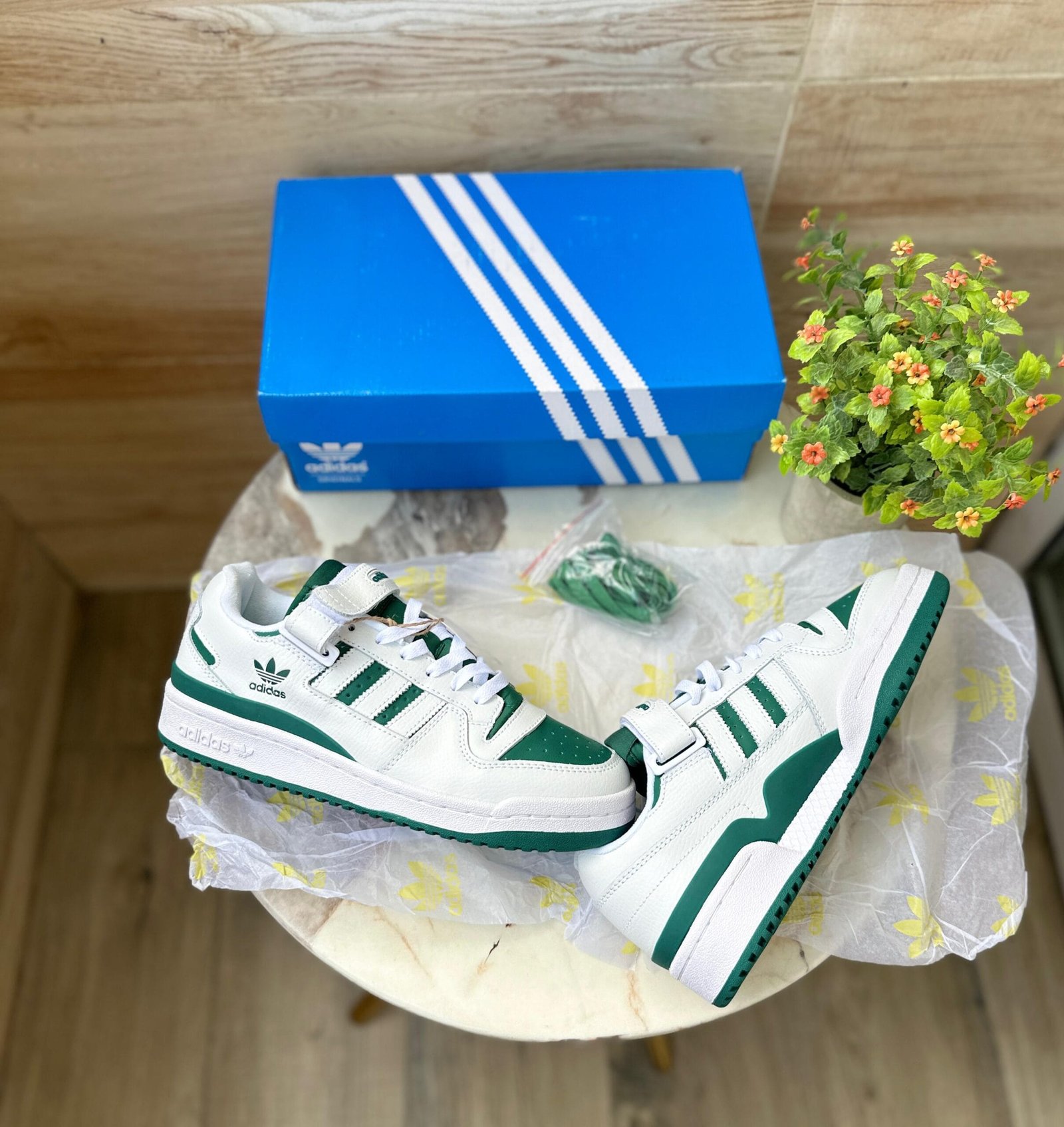 Forum 84 White Green Sneakers On Sale