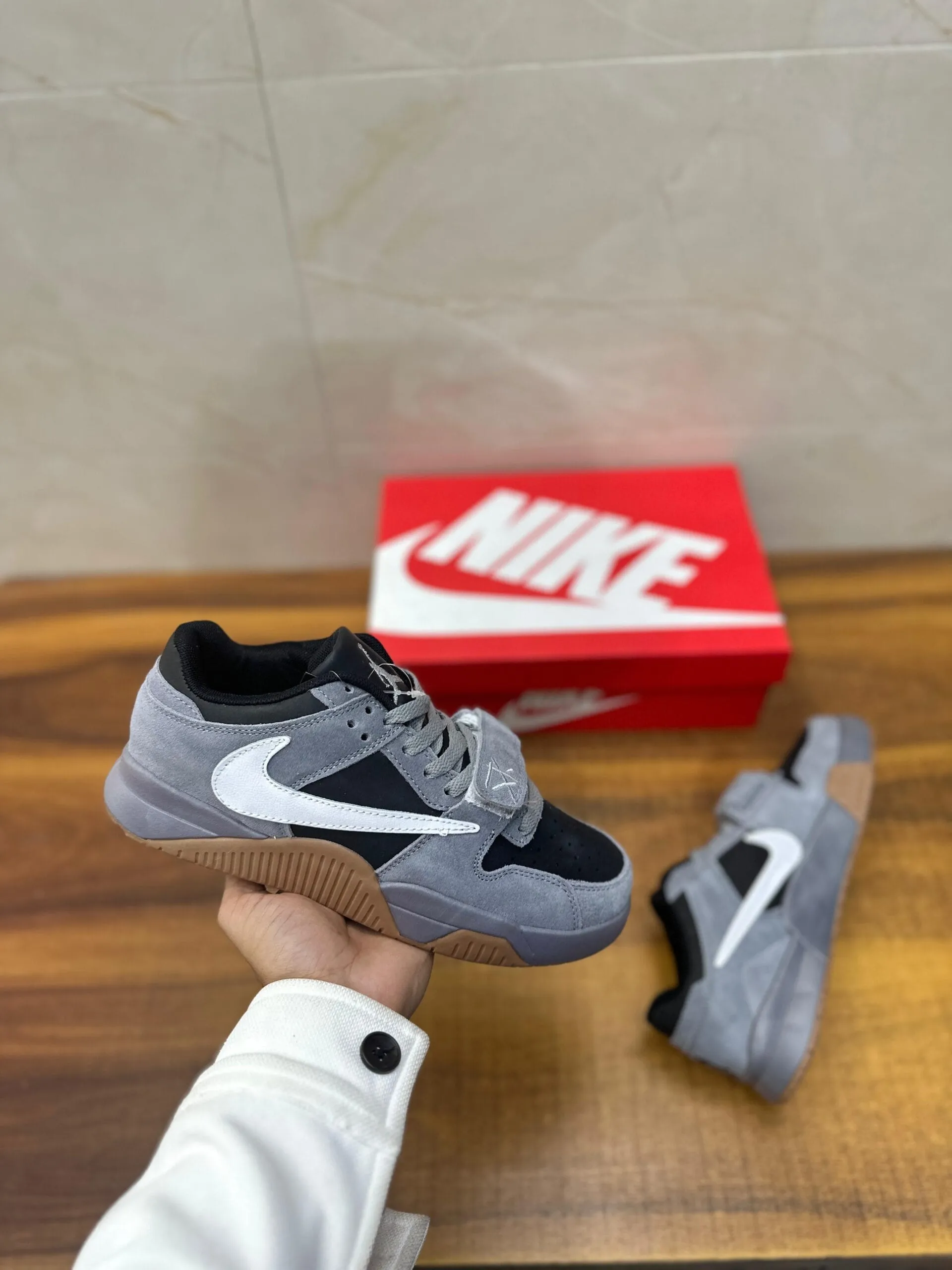 Jumpman Jack Tr Travis Scott Grey Sneakers | 7AShoes First Copy
