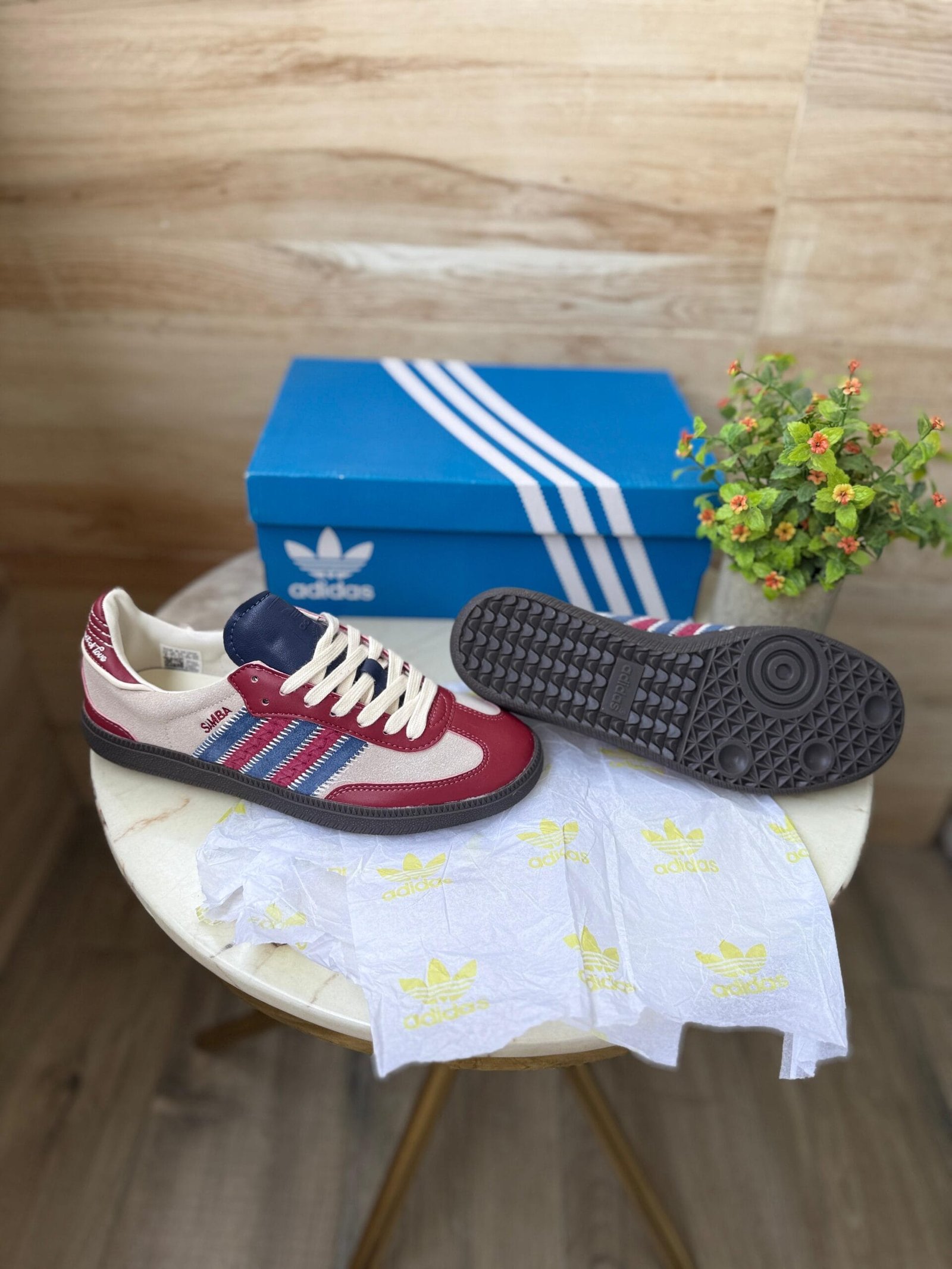 Samba Notitle Maroon Sneakers On Sale