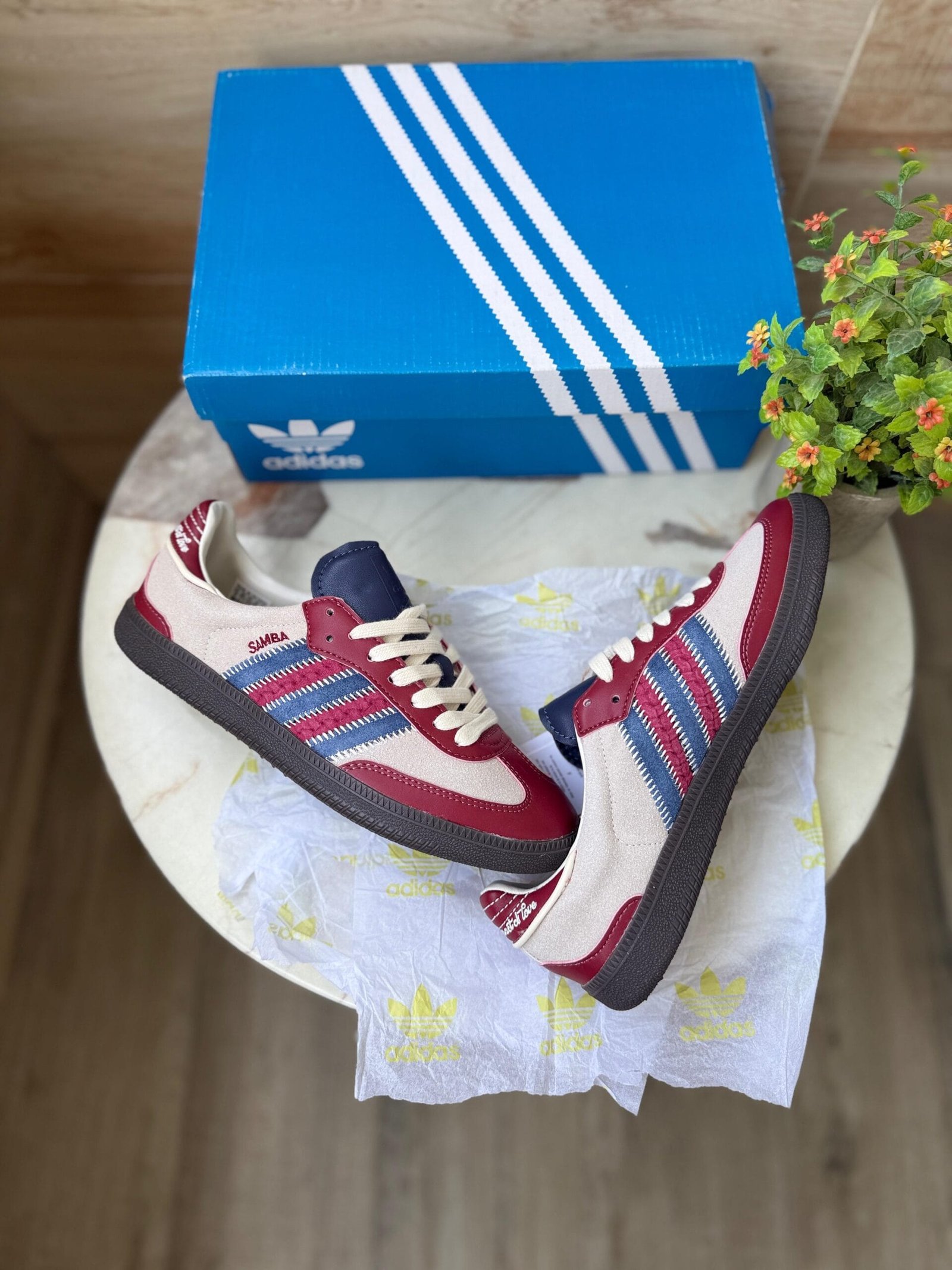 Samba Notitle Maroon Sneakers On Sale