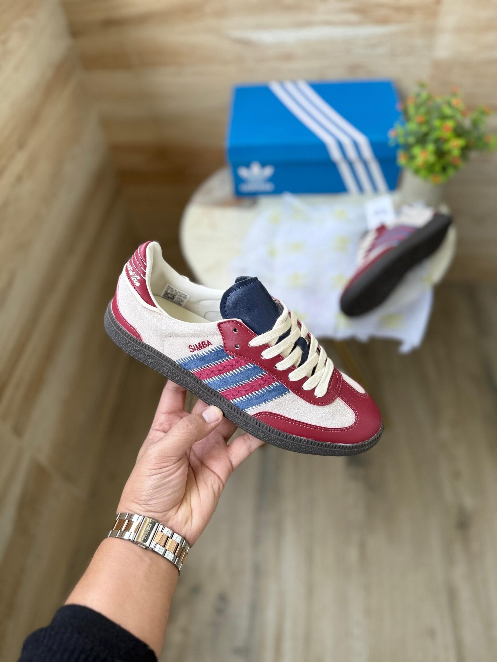 Samba Notitle Maroon Sneakers On Sale