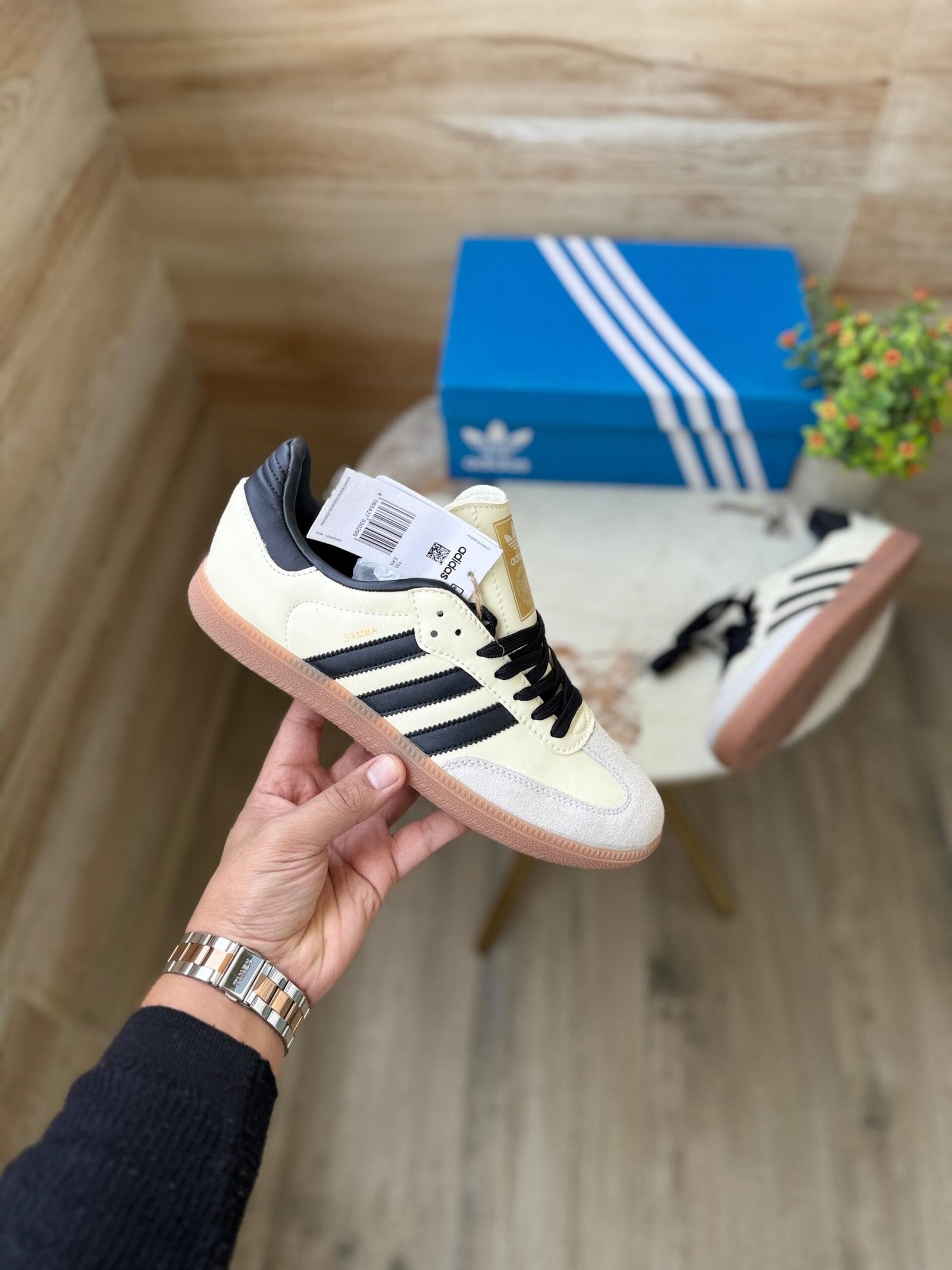Samba Wonder White Sneaker For Boys