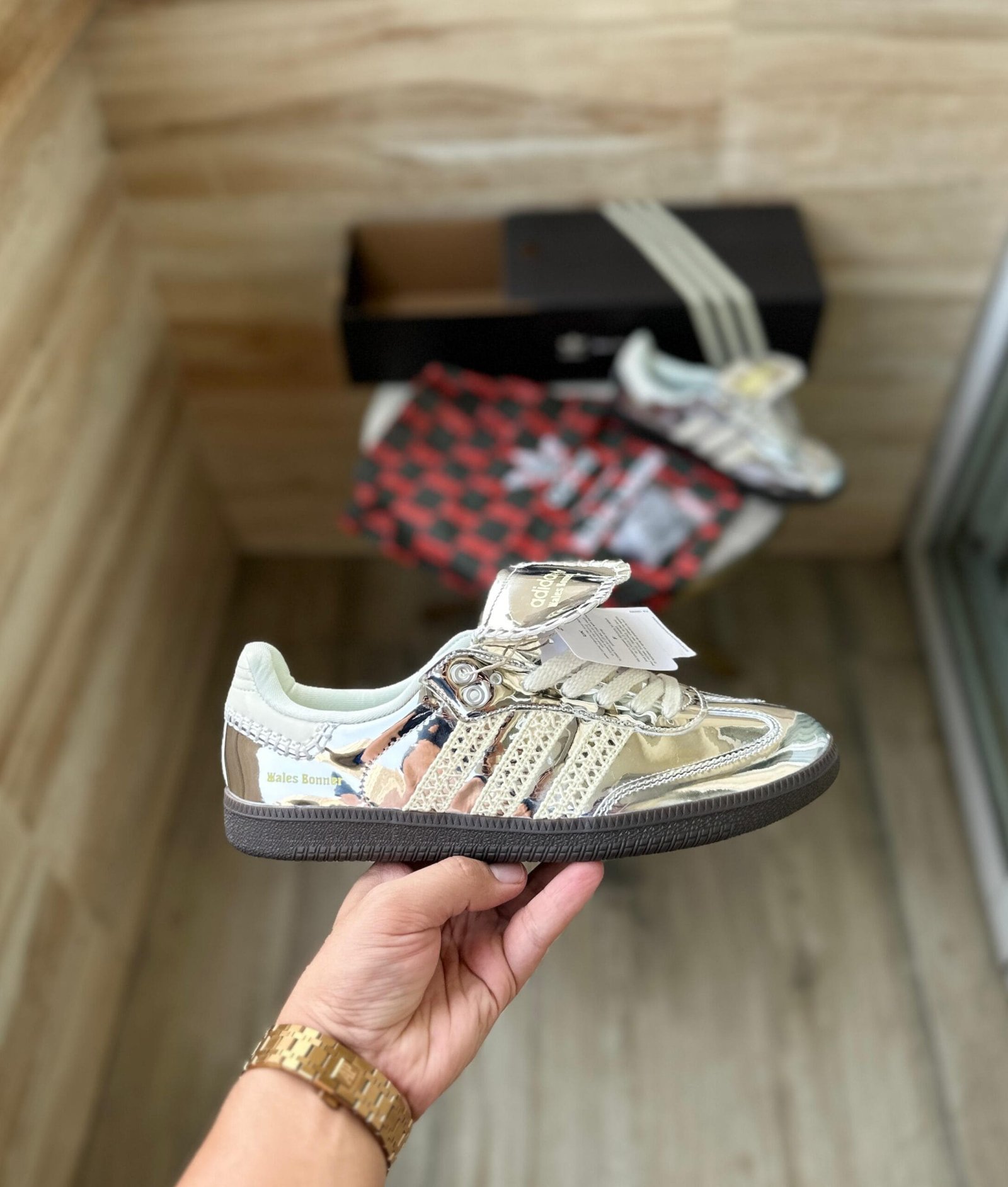 Samba X Wales Boner Silver Sneakers On Sale