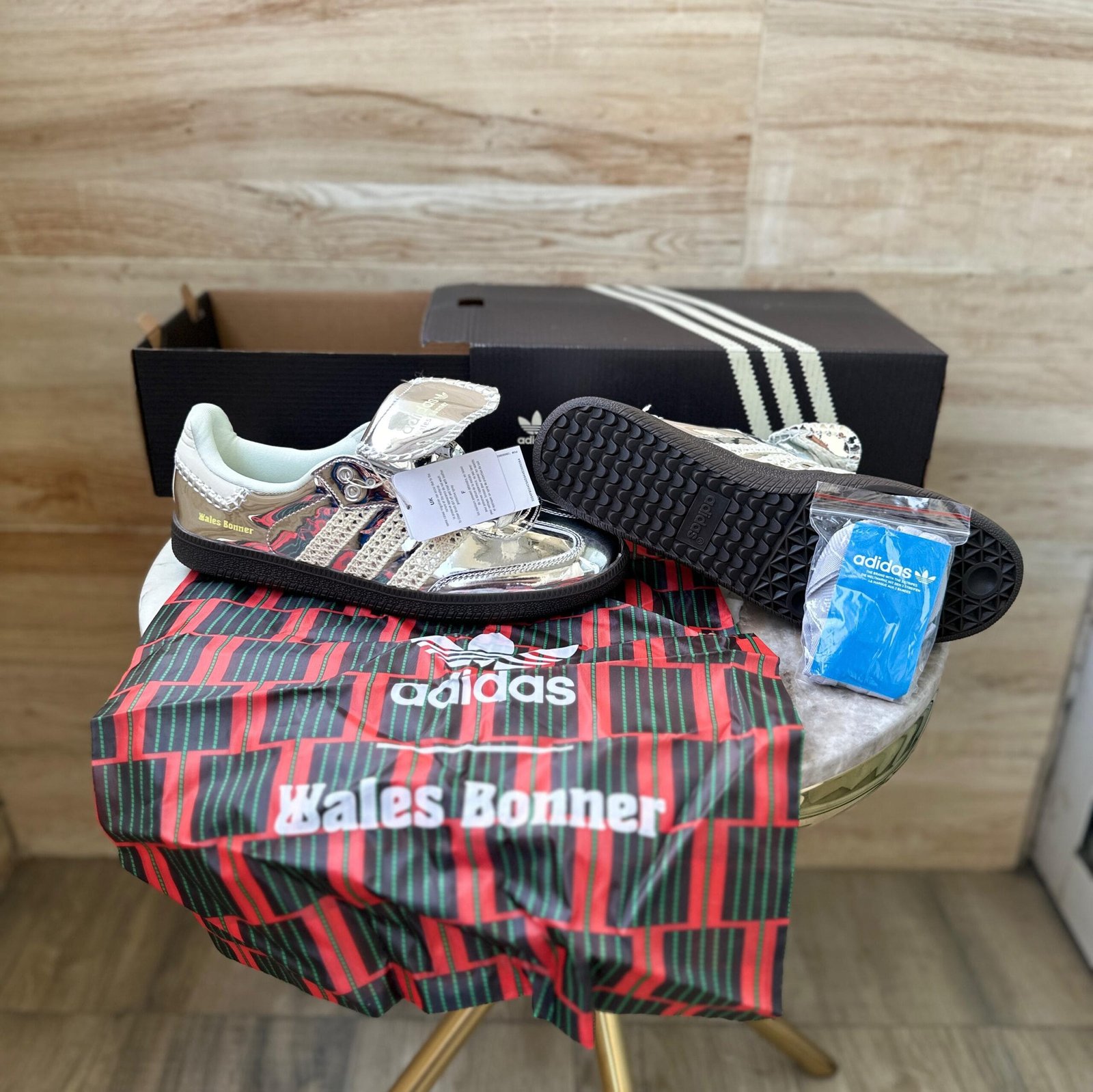 Samba X Wales Boner Silver Sneakers On Sale