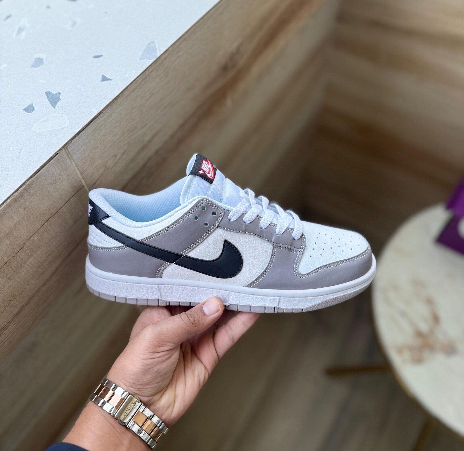 Sb Dunk Lottery Grey Sneakers For Boys