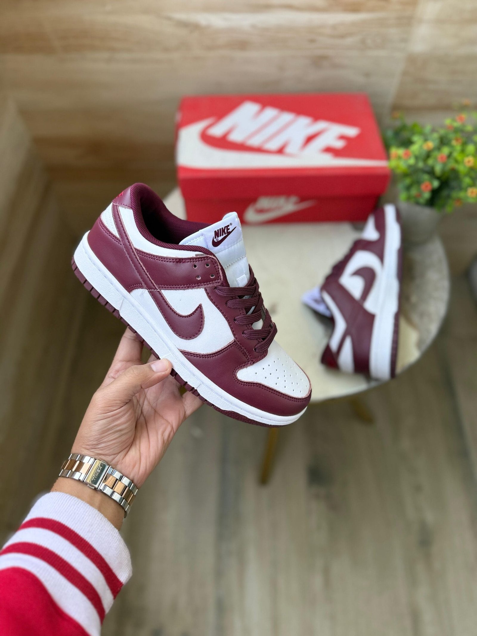 Sb Dunk Wine Sneakers Unisex On Sale (3)