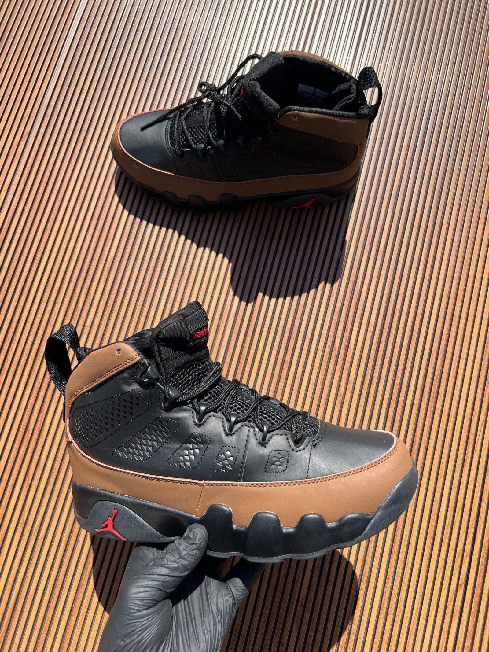 Retro 9 Olive Sneakers for Boys On Sale