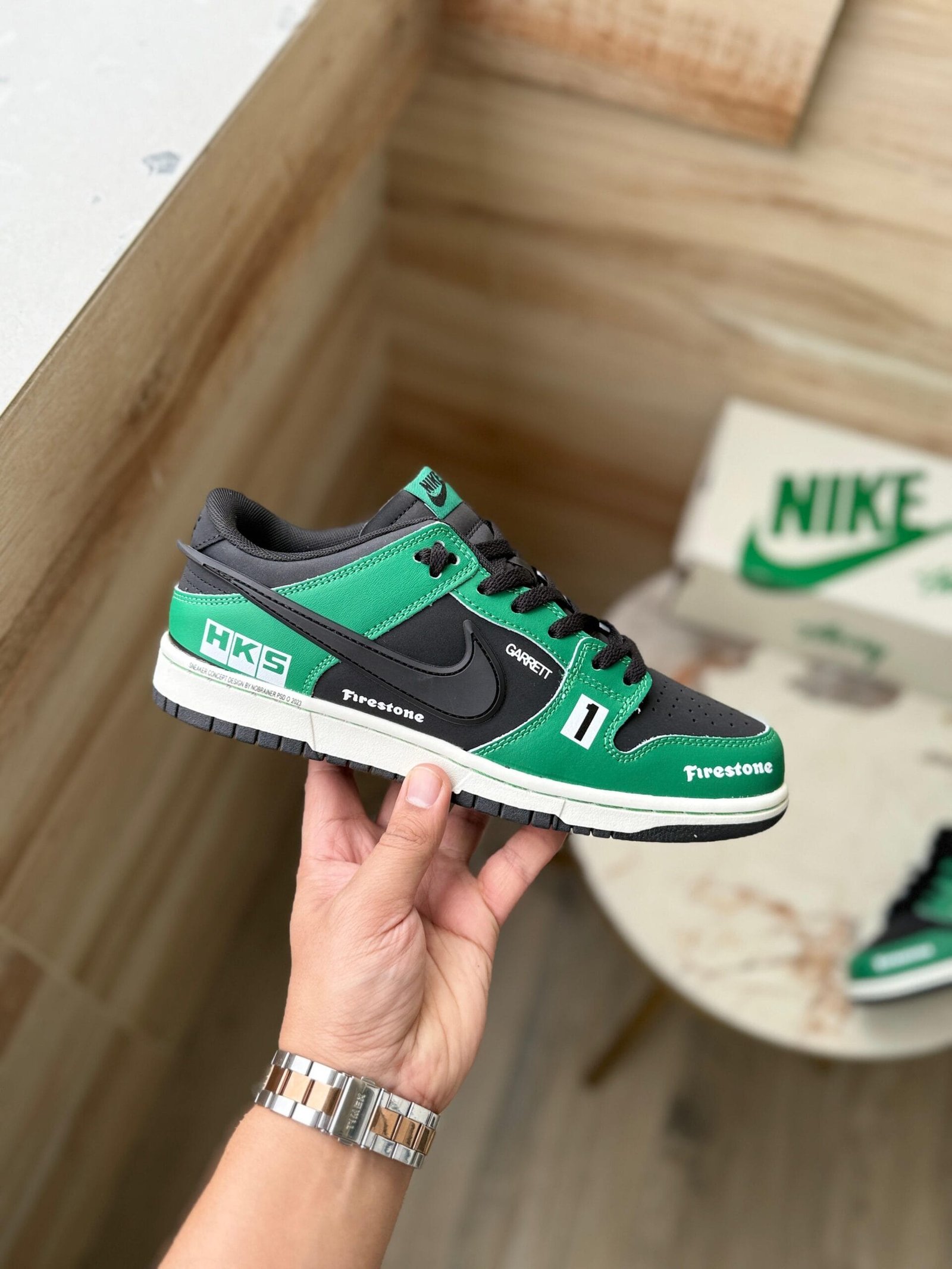 Sb Dunk Ambush Custom 2025 Hks Sneakers