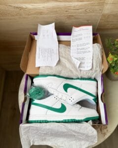 Sb Dunk Athletic White Green Sneakers