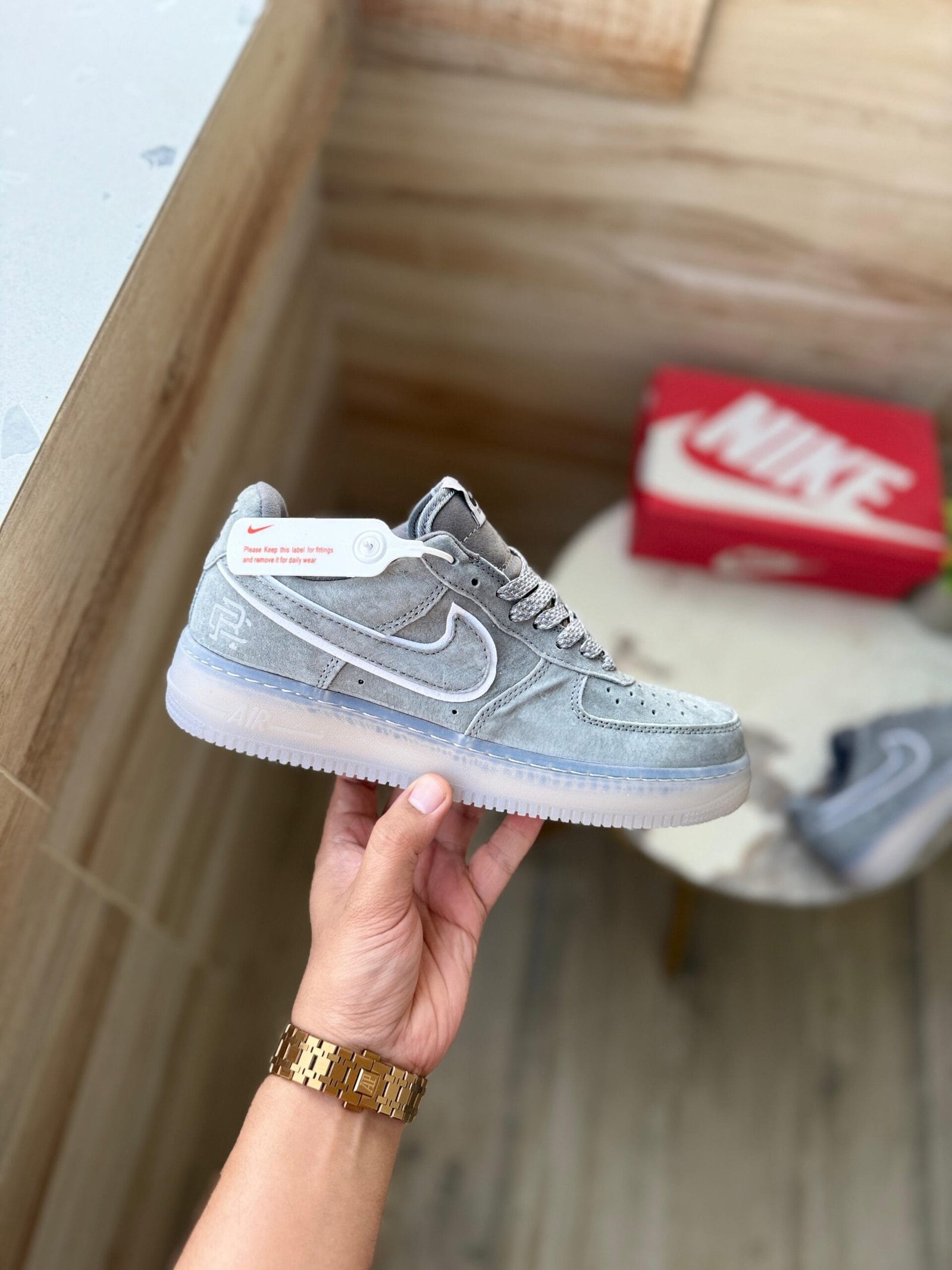 Reign Champ Grey Sneakers On Sale (4)