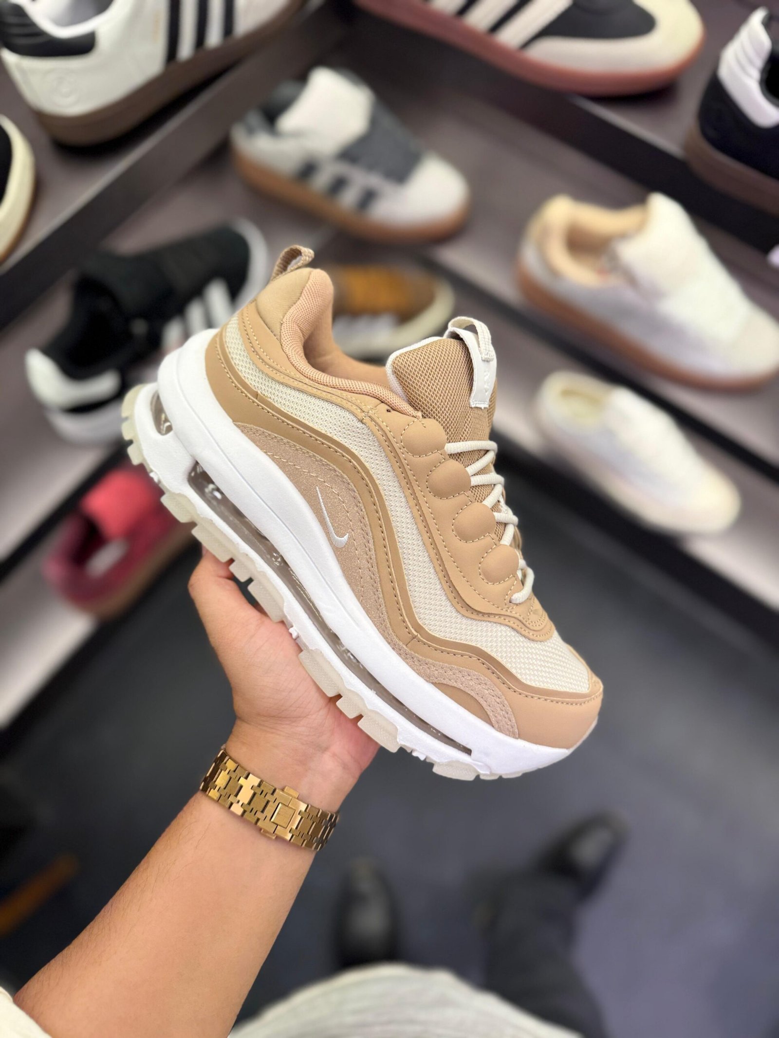 Airmax 97 Futura Beige Sneakers In Stock (2)