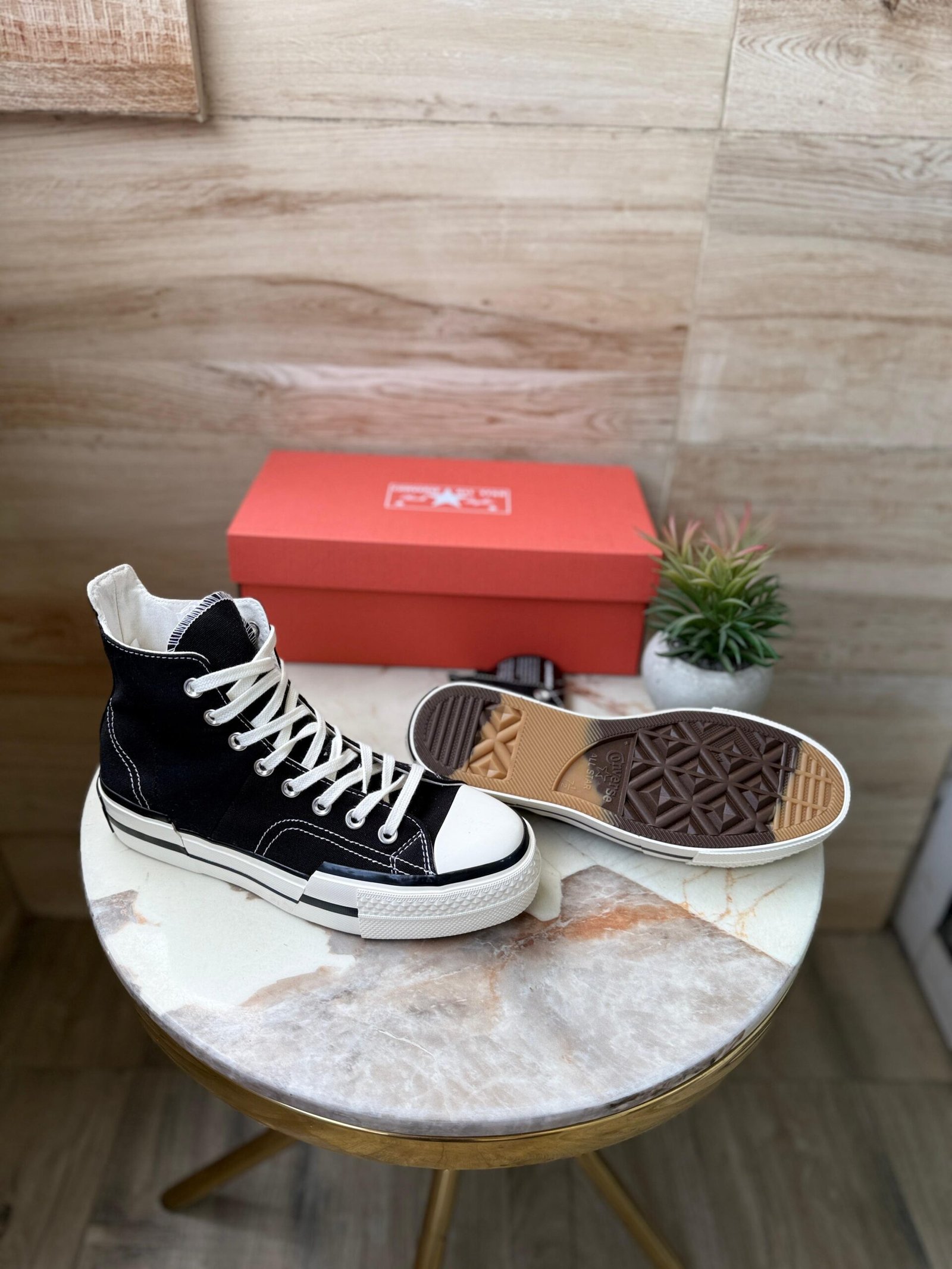 Chuck Mid Plus Black White Sneakers In Stock (1)