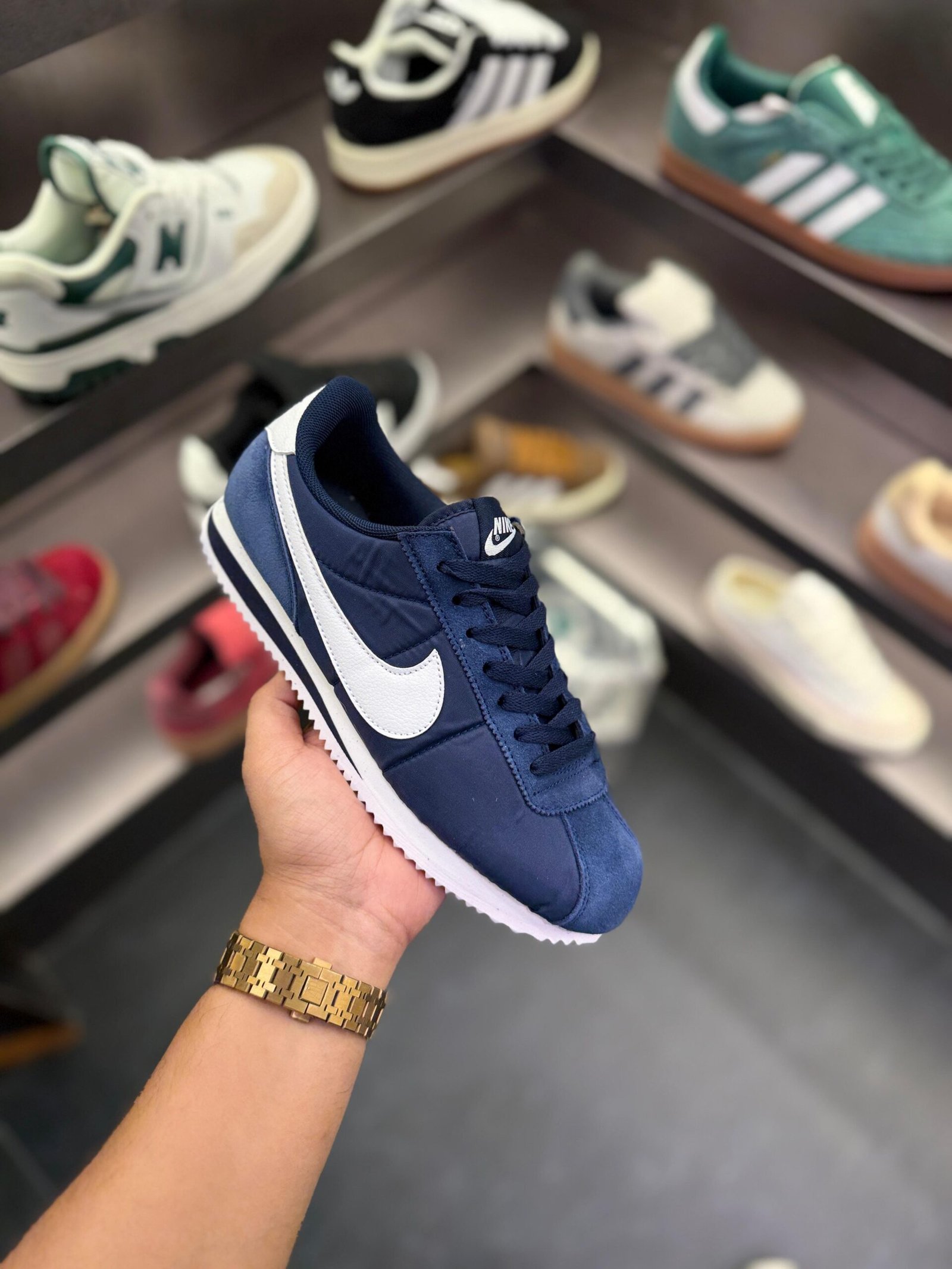 Cortez Nylon Navy Sneakers On Sale (1)