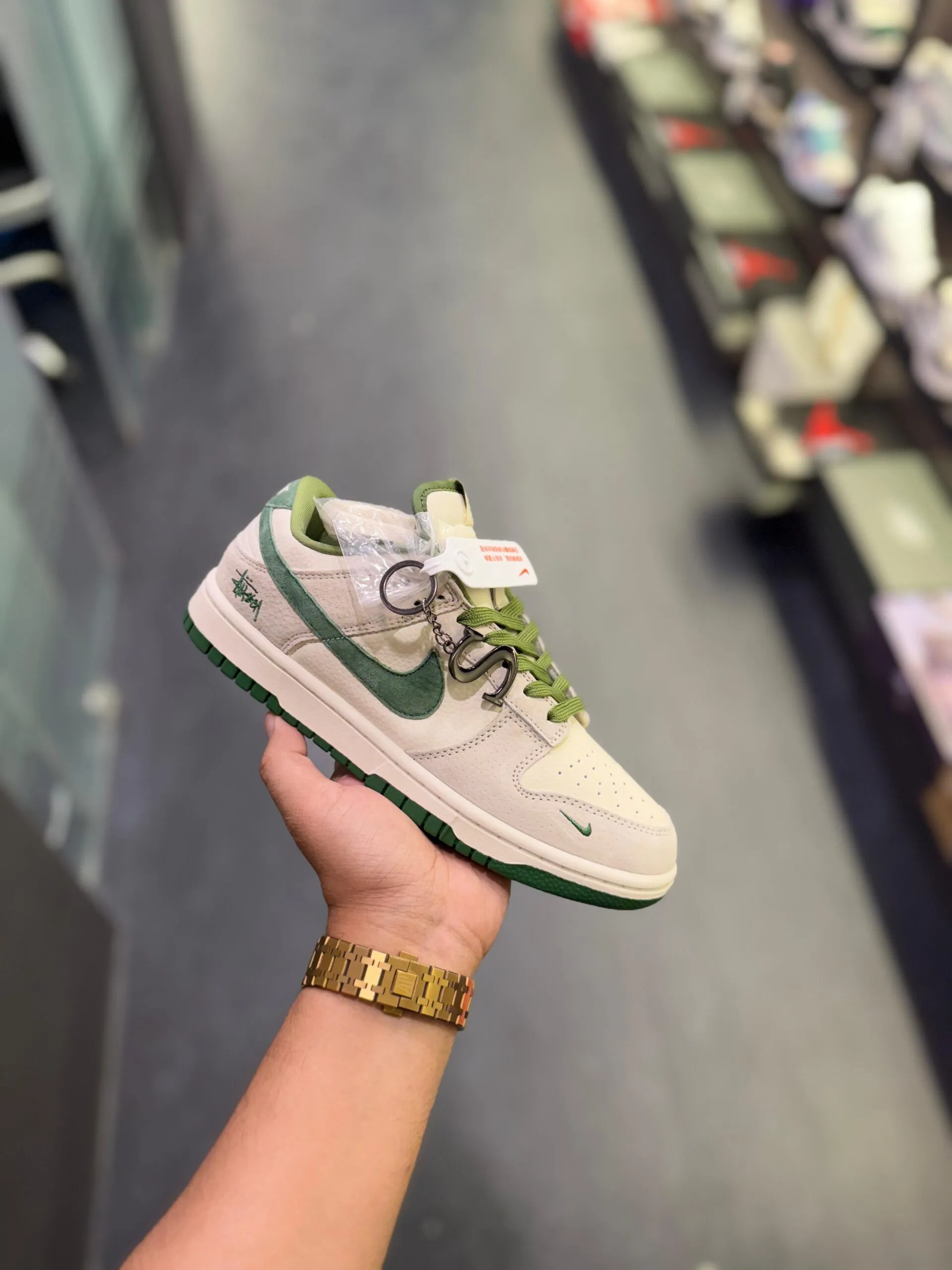 Dunk Stussy Green Sneakers – On Sale
