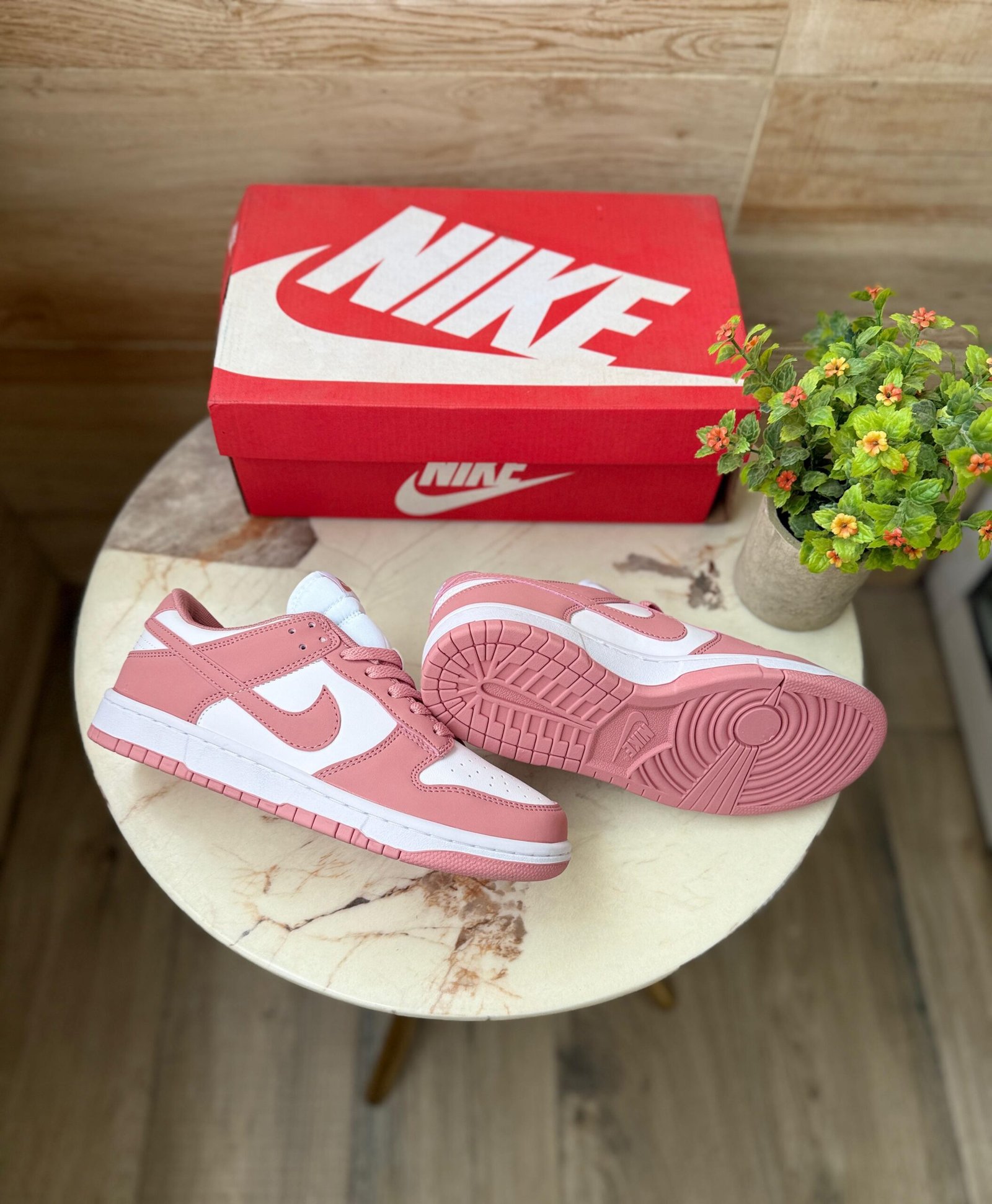 Dunk Whisker Rose Pink Sneakers For Girls (1)
