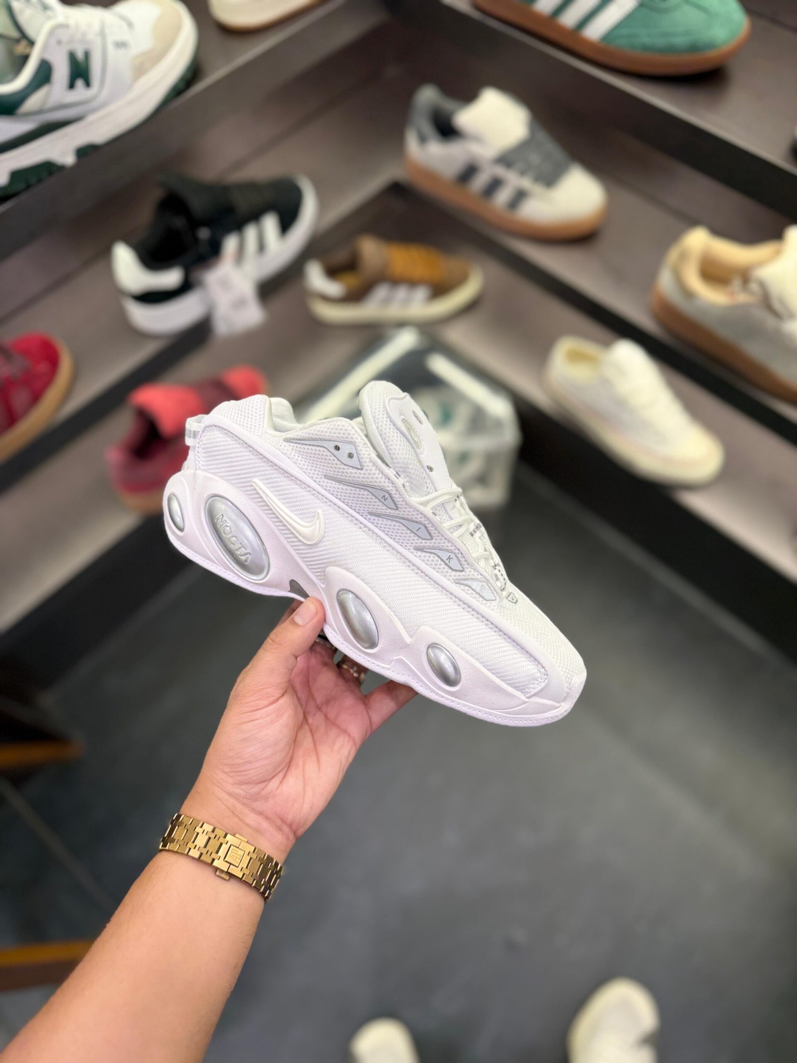 Nocta Glide Triple White Sneakers On Sale (4)