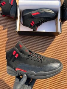 Retro 12 Black Premium Sneakers For Boys (1)