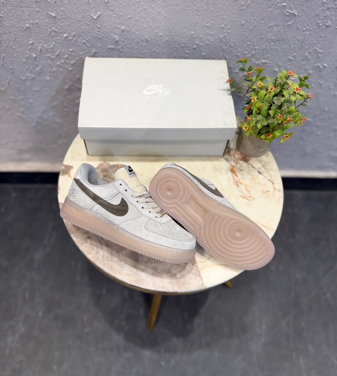 Airforce Grey Sneakers – Classic Street Style Comfort (1) Airforce Grey Sneakers – Classic Street Style Comfort