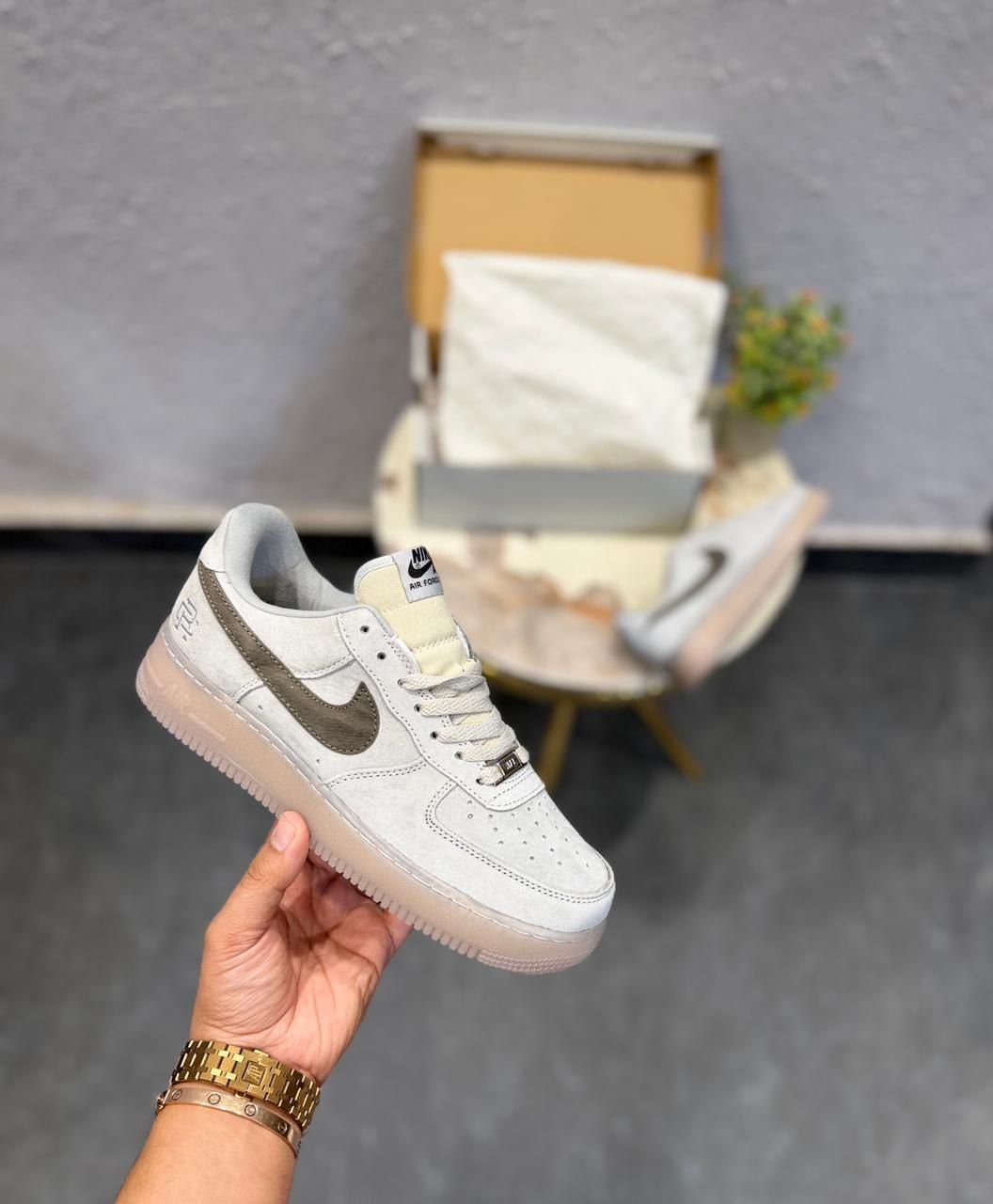 Airforce Grey Sneakers – Classic Street Style Comfort (2) Airforce Grey Sneakers – Classic Street Style Comfort