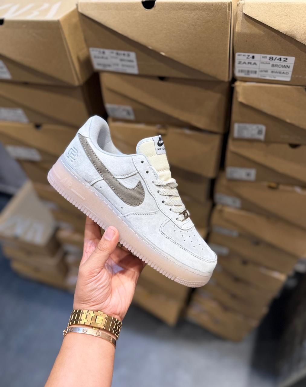 Airforce Grey Sneakers – Classic Street Style Comfort (3) Airforce Grey Sneakers – Classic Street Style Comfort