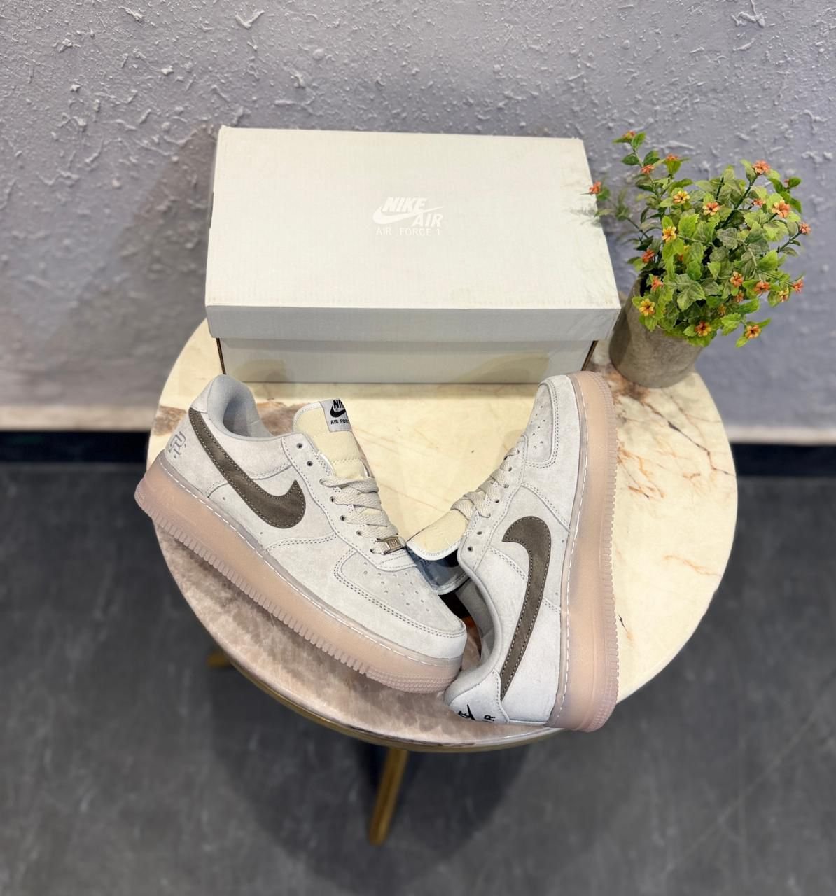 Airforce Grey Sneakers – Classic Street Style Comfort (4) Airforce Grey Sneakers – Classic Street Style Comfort