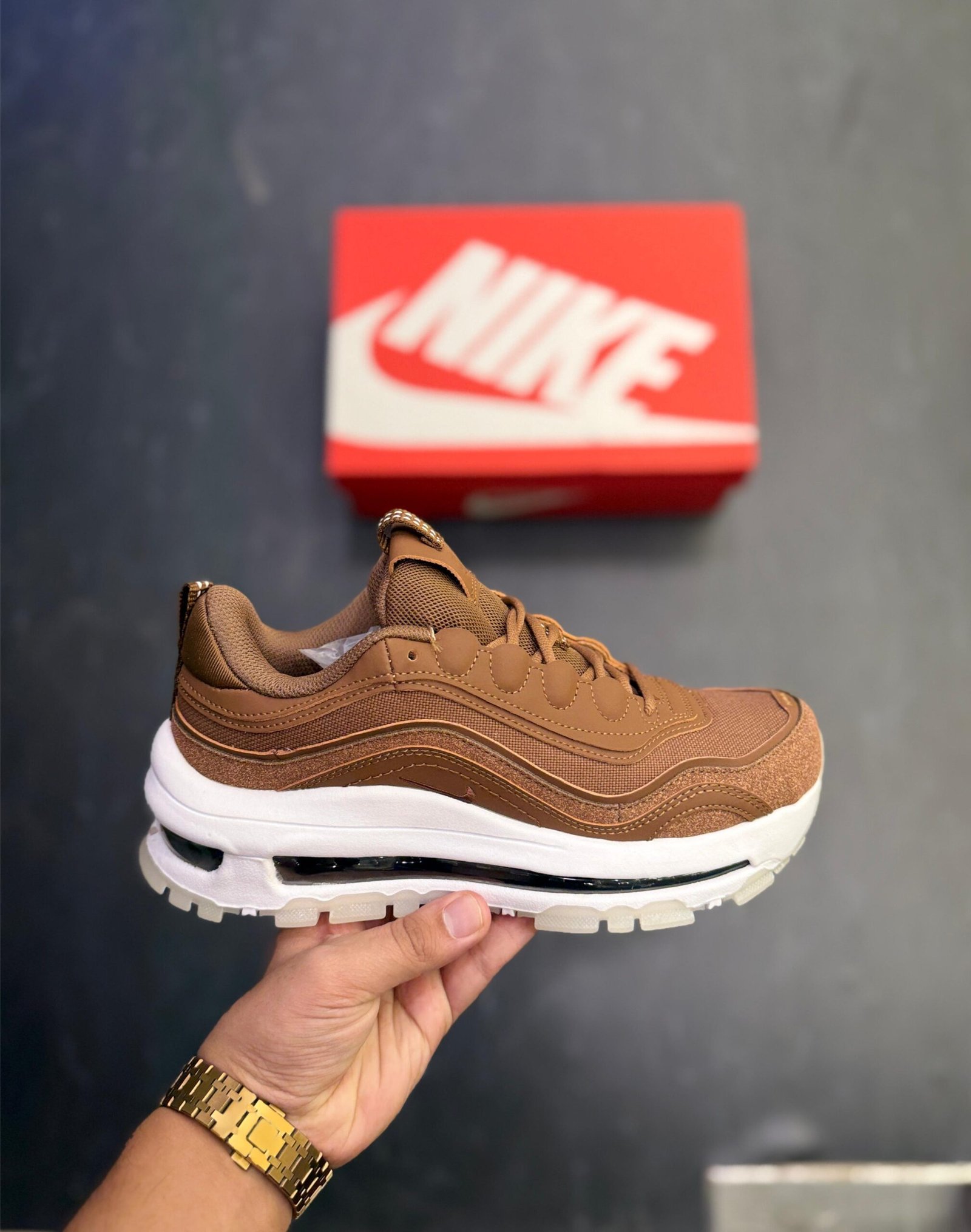 Airmax 97 Futura Cacao Wow Sneakers For Boys (3)