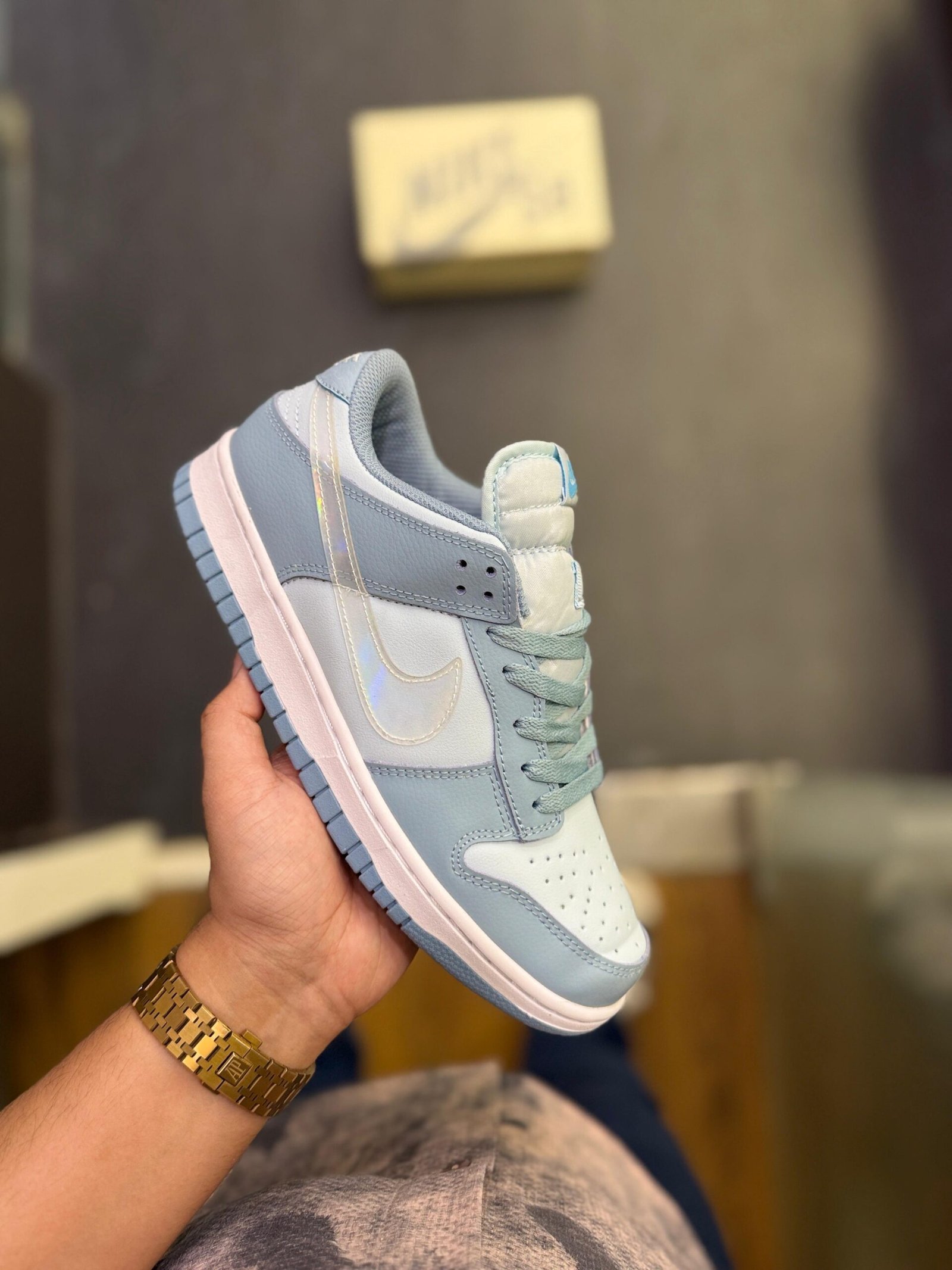 Dunk Aqua Clear Sneakers For Boys (3)