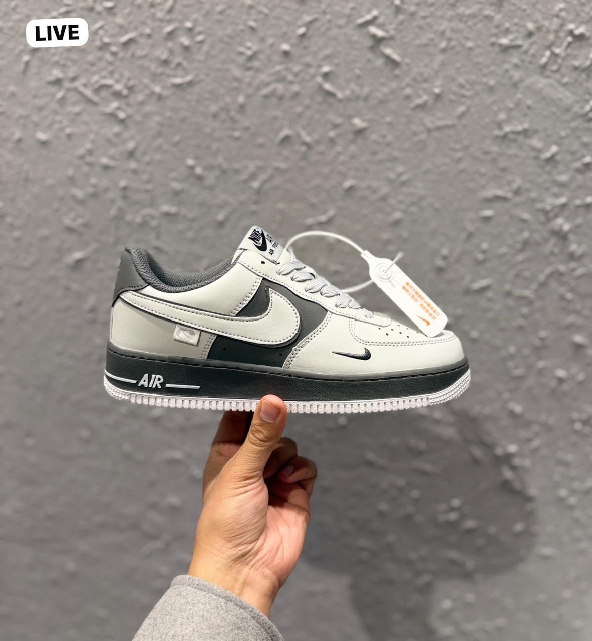 Grey Metallic Low Top Sneakers – Premium Street Style Shoes