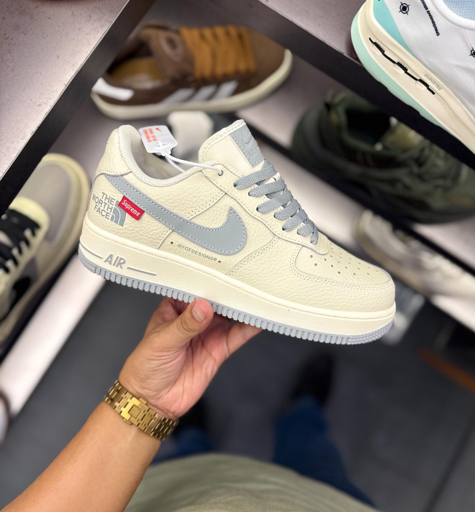 North Face X Supreme Off White Sneakers In Stock (2)