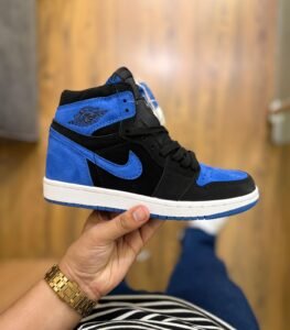 Signature Retro 1 High Royal Reimagined Suede Leather Sneakers (1)
