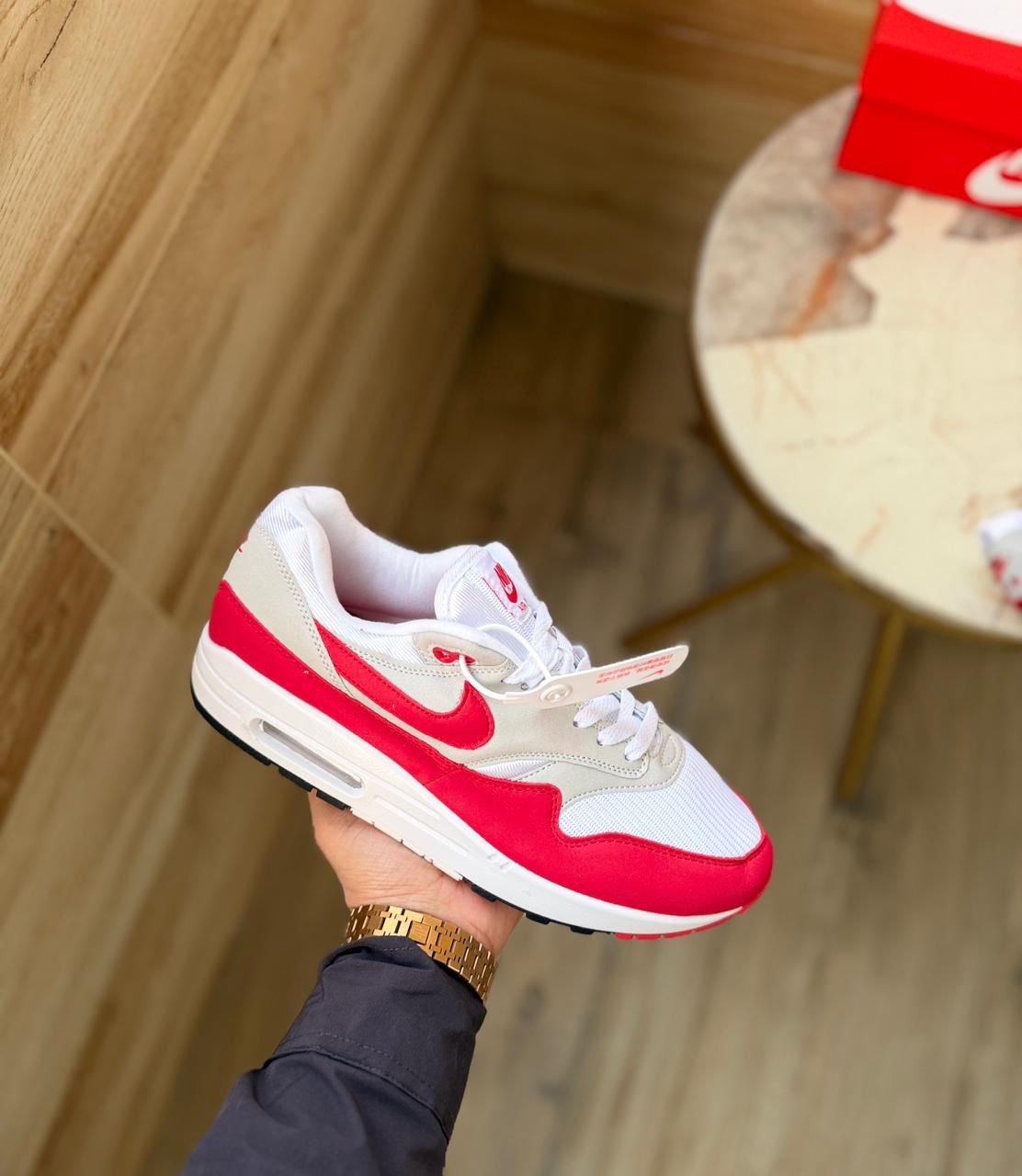 Airmax 1 86 Big Bubble Red Sneakers Boys Lightweight Street Shoes (1) Airmax 1 86 Big Bubble Red Sneakers Boys Lightweight Street Shoes (1)