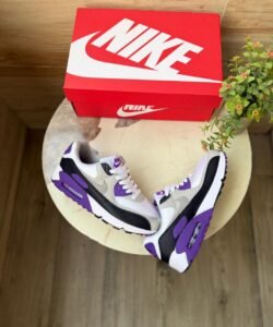 Airmax 90 White Purple – Premium Lifestyle Sneakers for Girls (4)