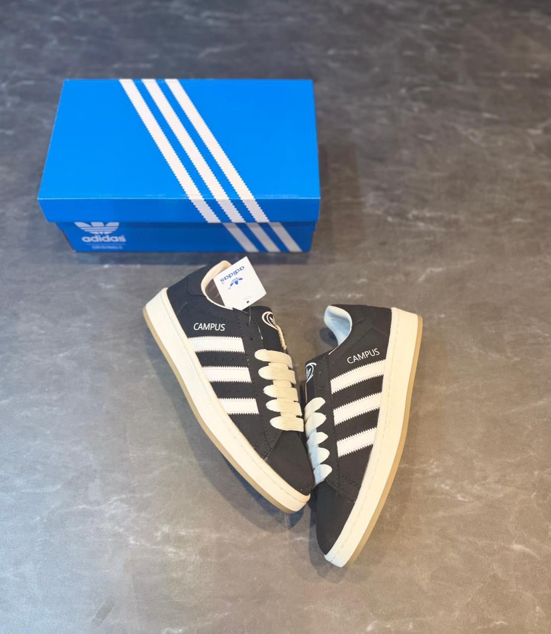 Black Brown Campus Originals Sneakers (1) Black Brown Campus Originals Sneakers – Men's Classic Casual Style