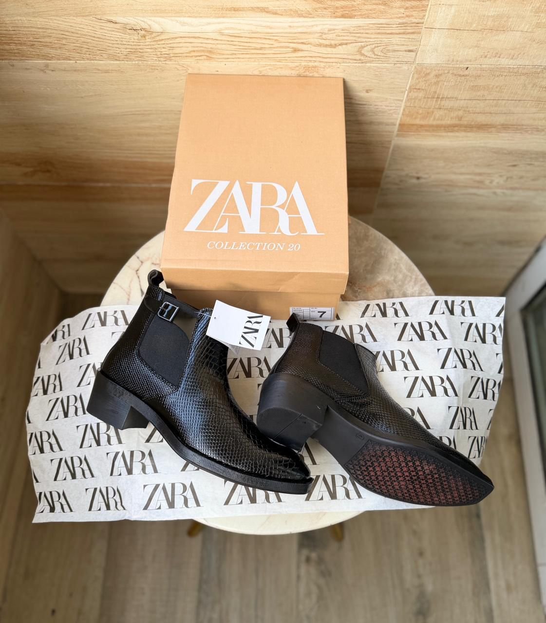 Croco Chelsea Boots – Textured Leather Finish Available in 2 Colors (5)