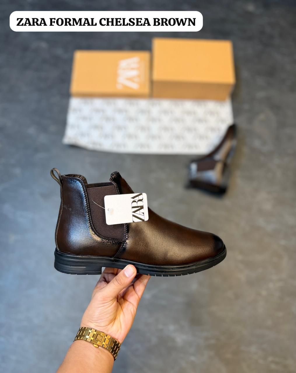 Formal Brown Chelsea Boots (3) Formal Brown Chelsea Boots – Men's Sophisticated Style Footwear